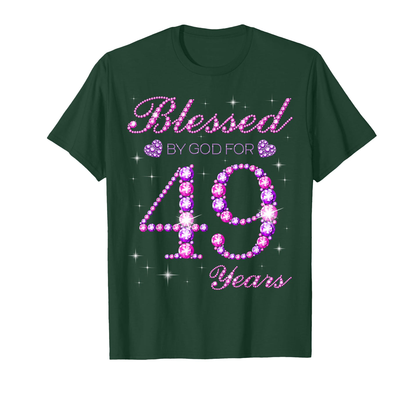 Blessed by God for 49 Years Old 49th Birthday Party T-Shirt