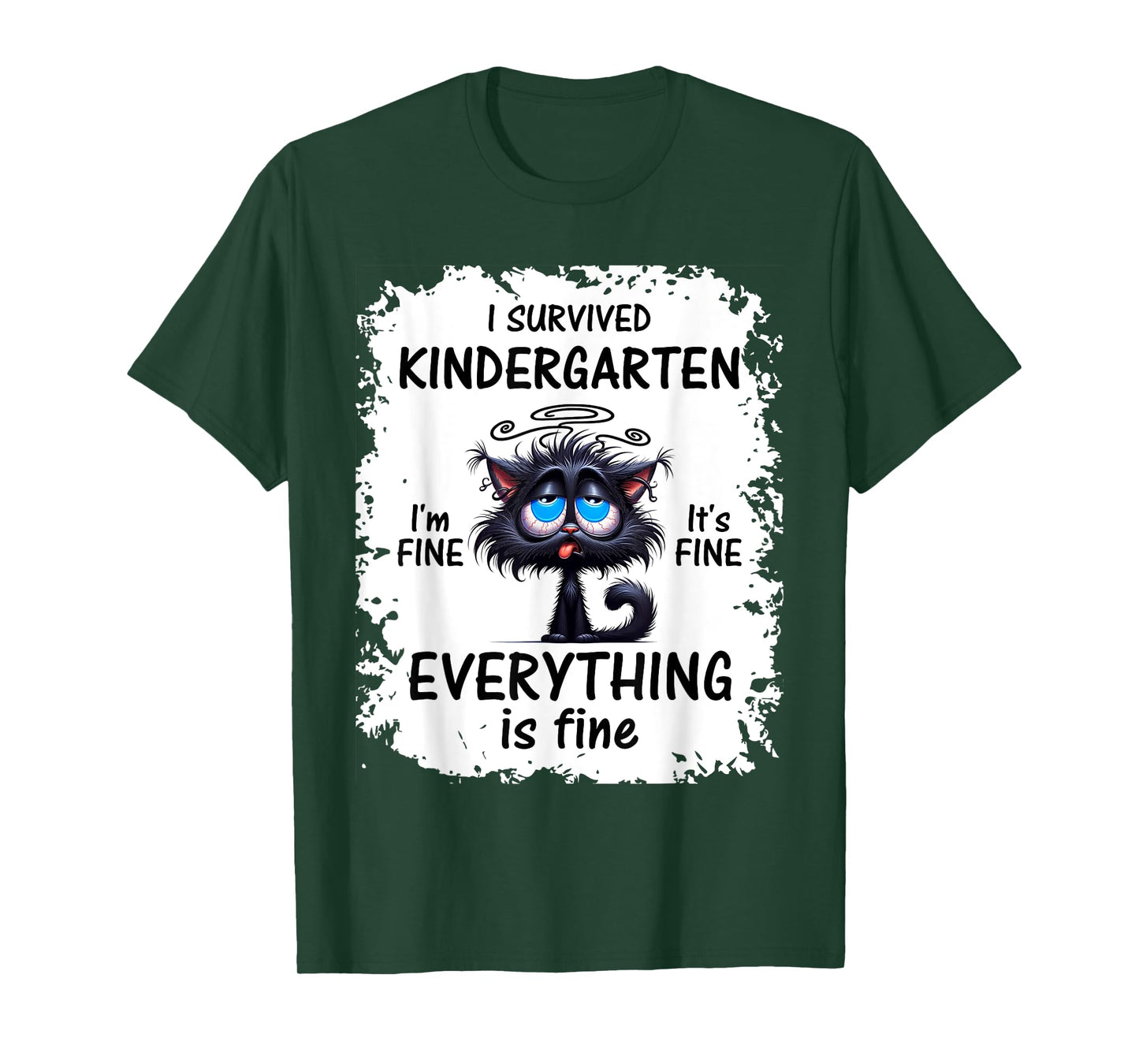 Funny Kindergarten Grad 2025 I Survived Kindergarten T-Shirt