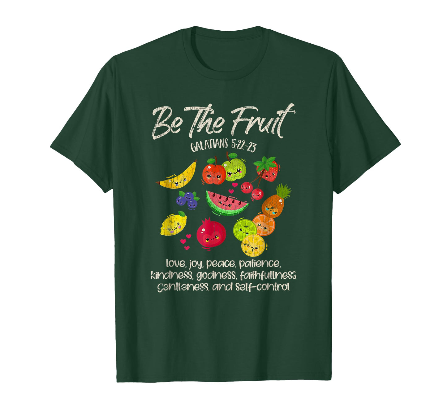 Vintage Retro Be The Fruit Christian Verse Spirit Galatians T-Shirt