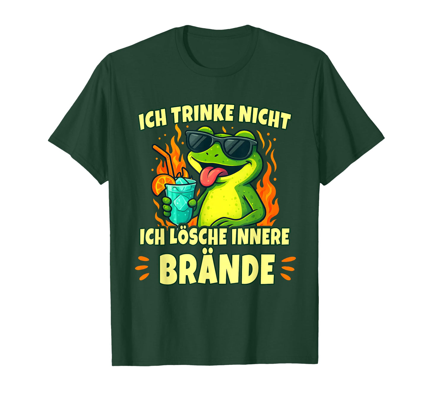 Frog Sayings Clothing – Ich Lösche innere Brände Funny T-Shirt
