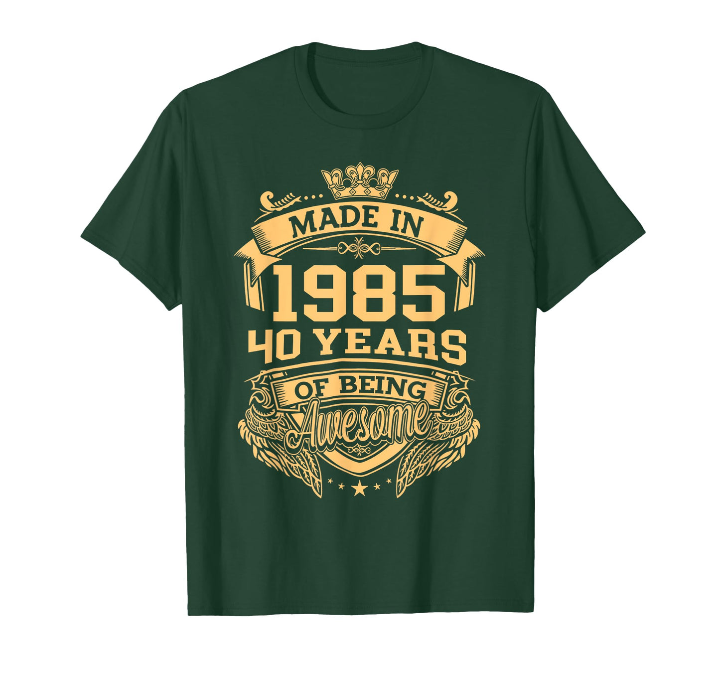 Made In 1985 40 Years Of Being Awesome Vintage 40th Birthday T-Shirt