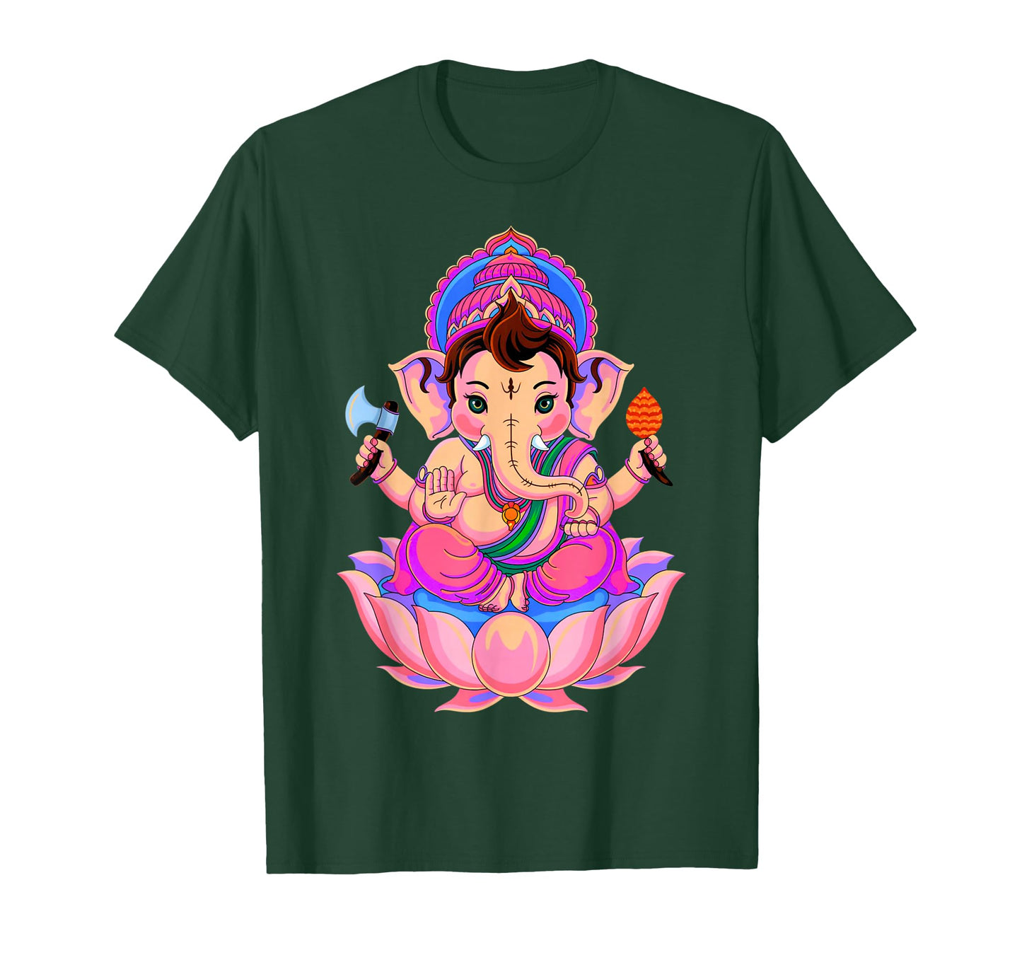 Hindu Ganesha Puja Elephant God India Meditation Yoga Murti T-Shirt