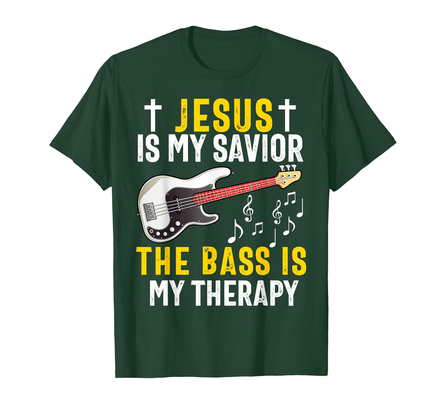 Christian Bass Guitar Player Worship Jesus Bassist Music T-Shirt