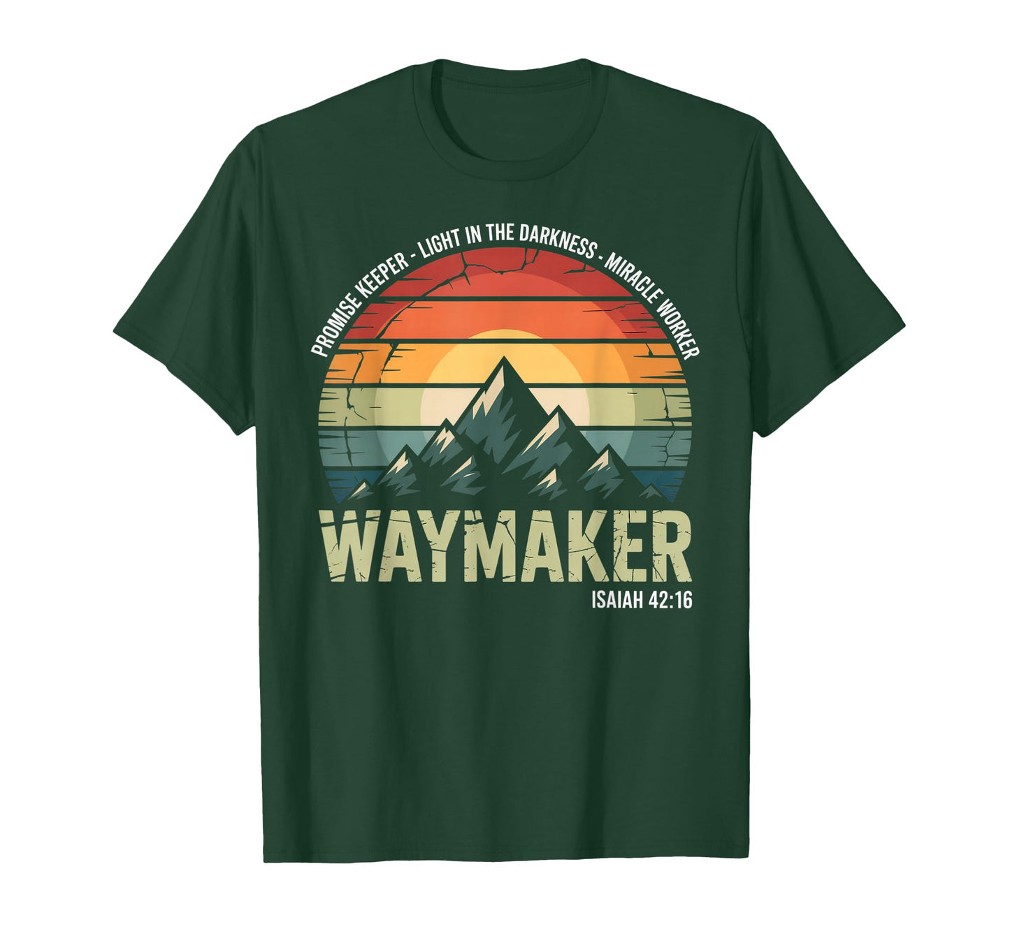 Waymaker Vintage Promise Keeper Miracle Worker Christian T-Shirt