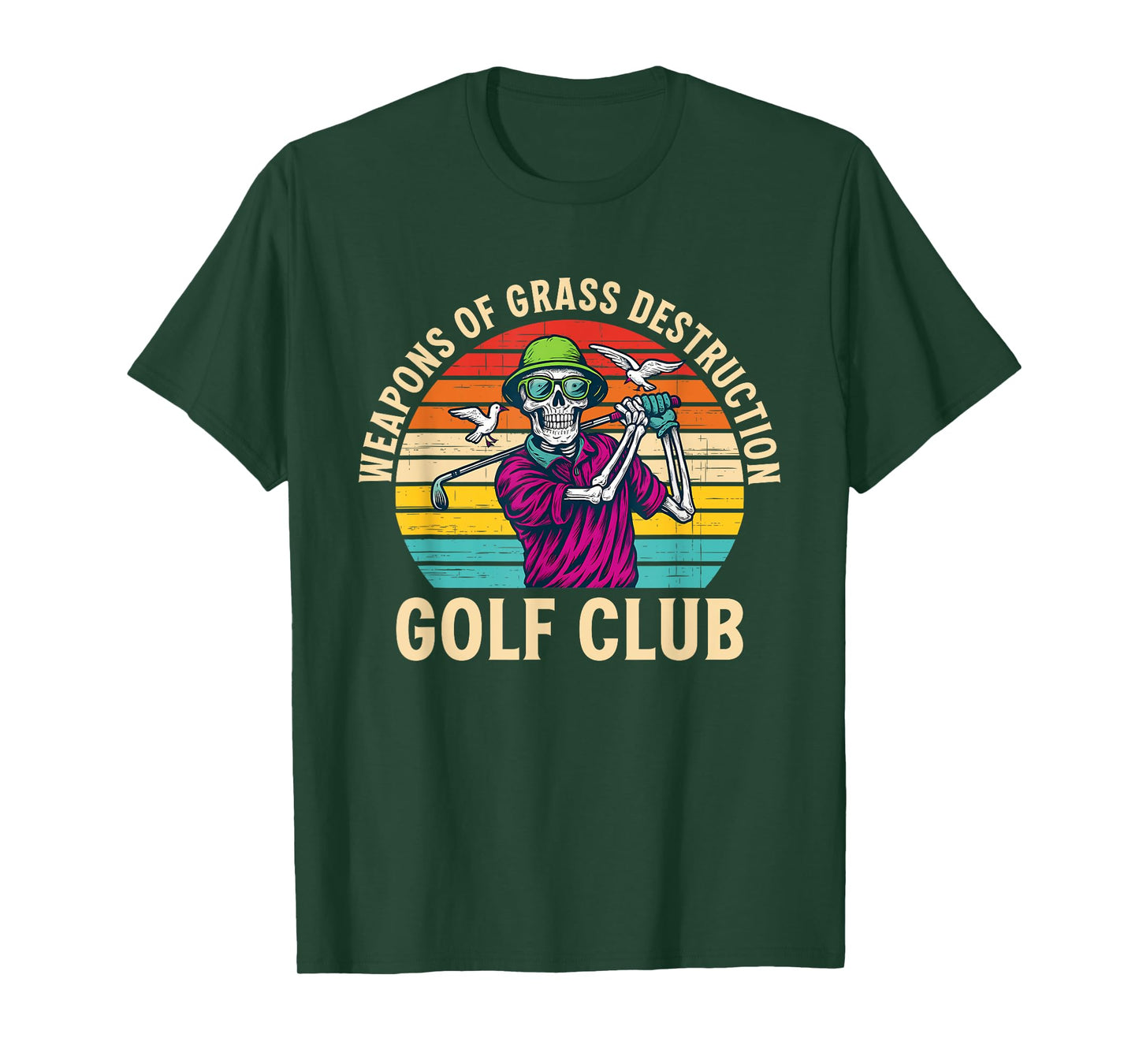 Weapons Of Grass Destruction Golf Club T-Shirt