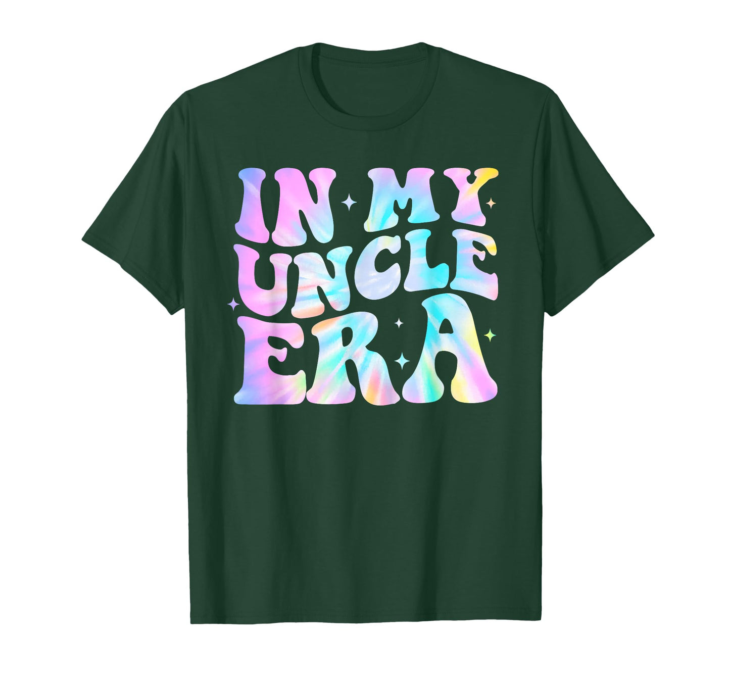 Funny In My Uncle Era Lover Tie Dye Retro Uncle Fathers Day T-Shirt