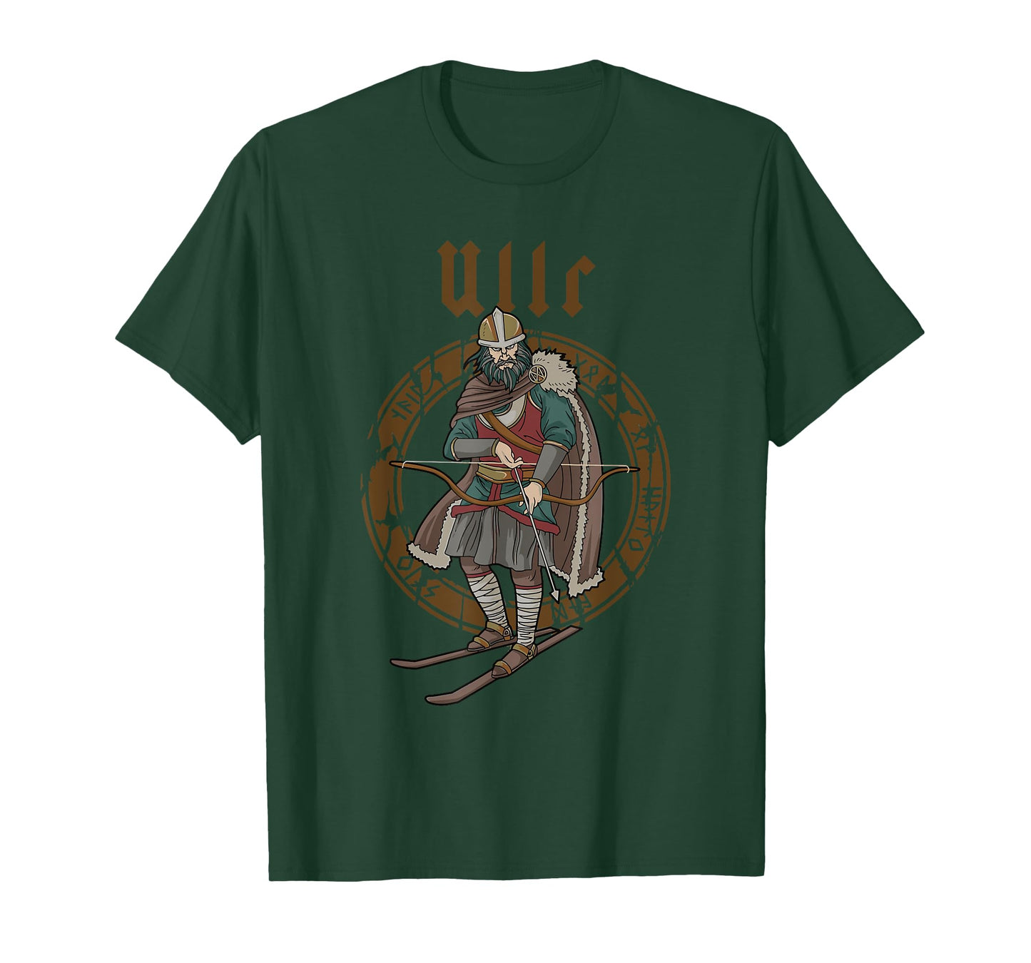 Ullr God Of Archery Norse Hunting Viking Ski T-Shirt