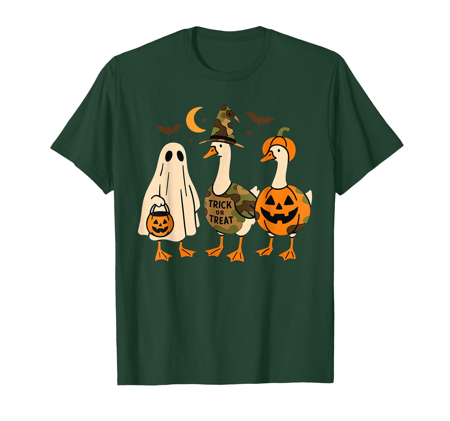 Funny Duck Duck Boo Halloween Costume Duck T-Shirt