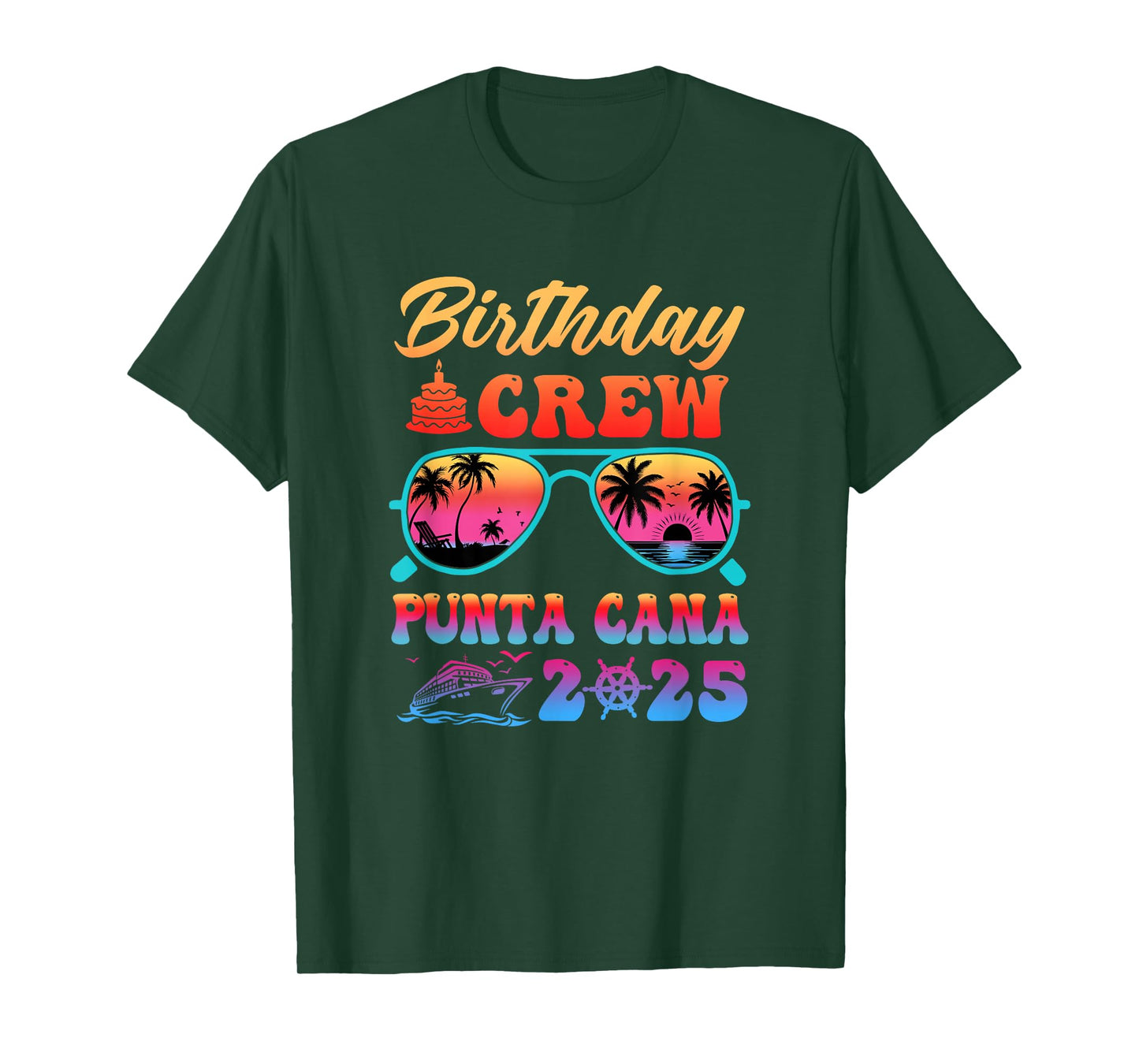 Punta Cana Birthday Crew Vacation Cruise 2025 Summer Trip T-Shirt
