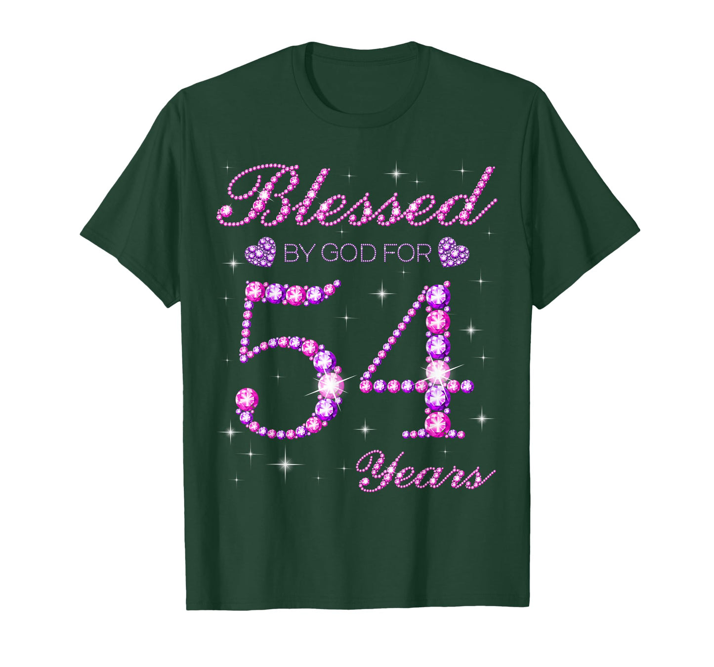 Blessed by God for 54 Years Old 54th Birthday Party T-Shirt