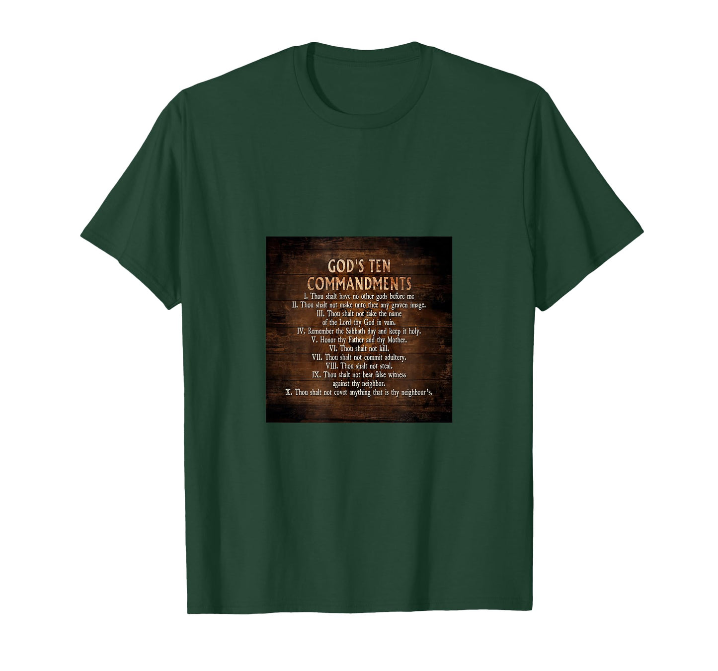 Lion Head Bible Verses God's Ten Commandments Jesus T-Shirt