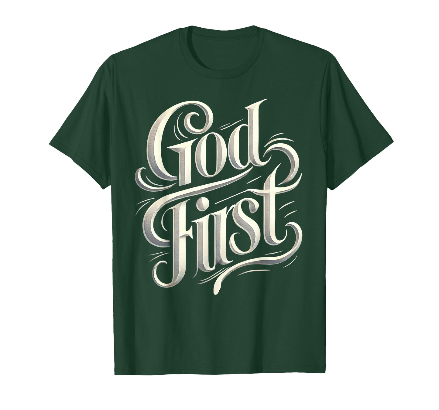 Religious God First Faith Based New Believer Clothing Gifts T-Shirt