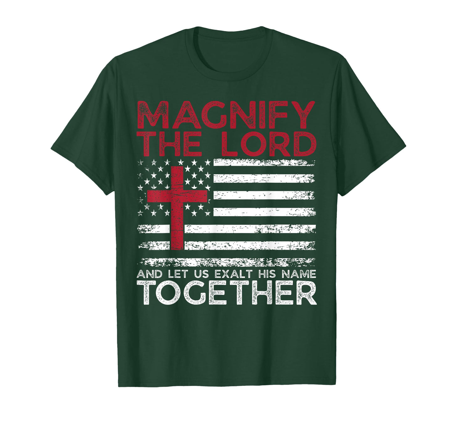 Magnify The Lord Exalt Him Together Psalm 34:3 VBS 2025 T-Shirt