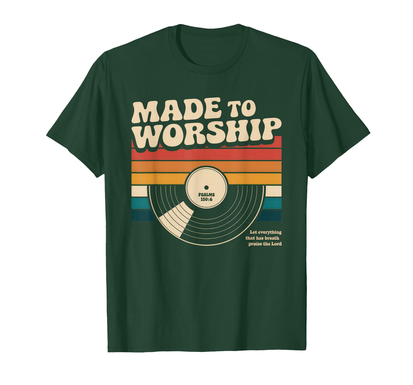 Worship Tshirt Christian Music Retro Cassette Psalms 150:6 T-Shirt
