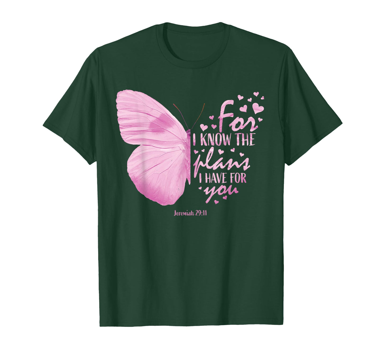 Religious Gifts Mom Women Christian Bible Verse Butterfly T-Shirt