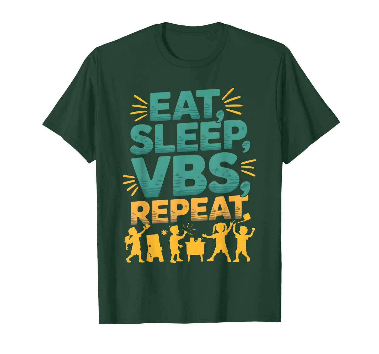 Eat Sleep VBS Repeat Vacation Bible School Design T-Shirt