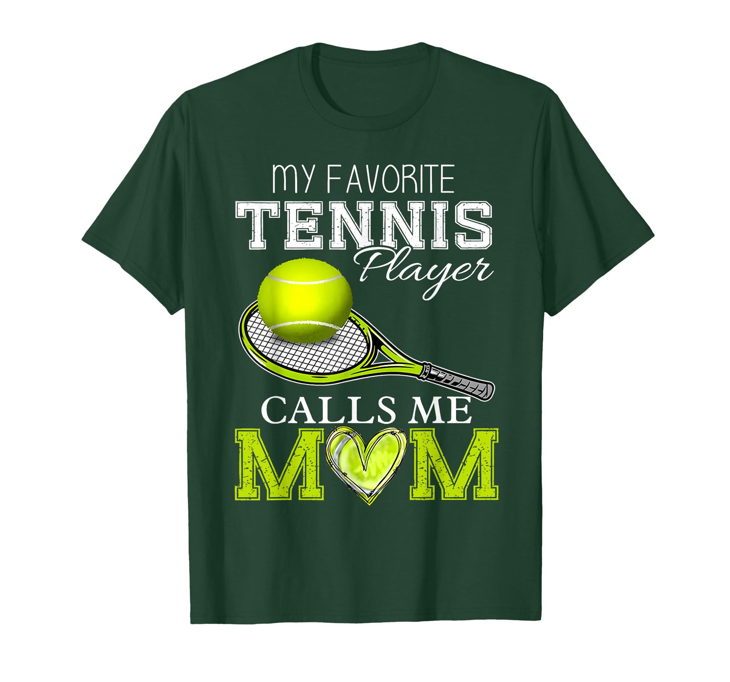 Vintage My Favorite Tennis Player Calls Me Mom Mother's Day T-Shirt