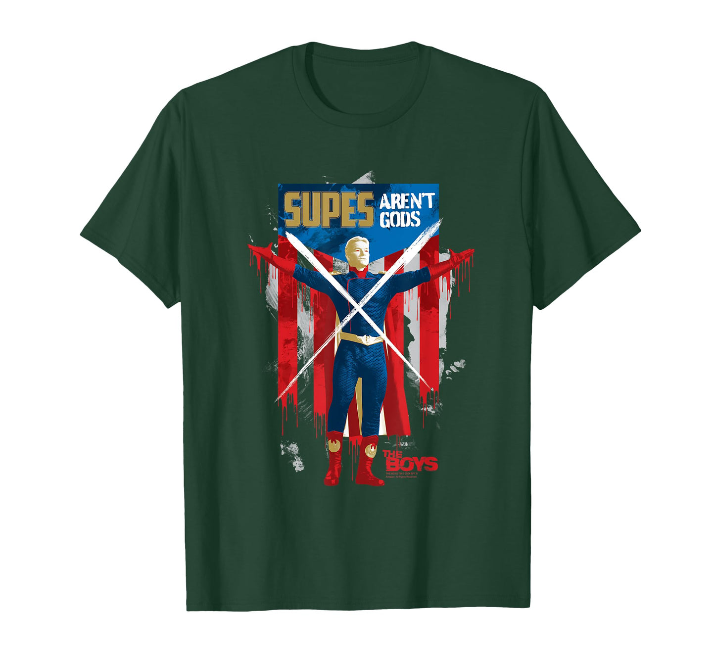 The Boys Homelander Supes Aren't Gods Season 4 Superhero T-Shirt