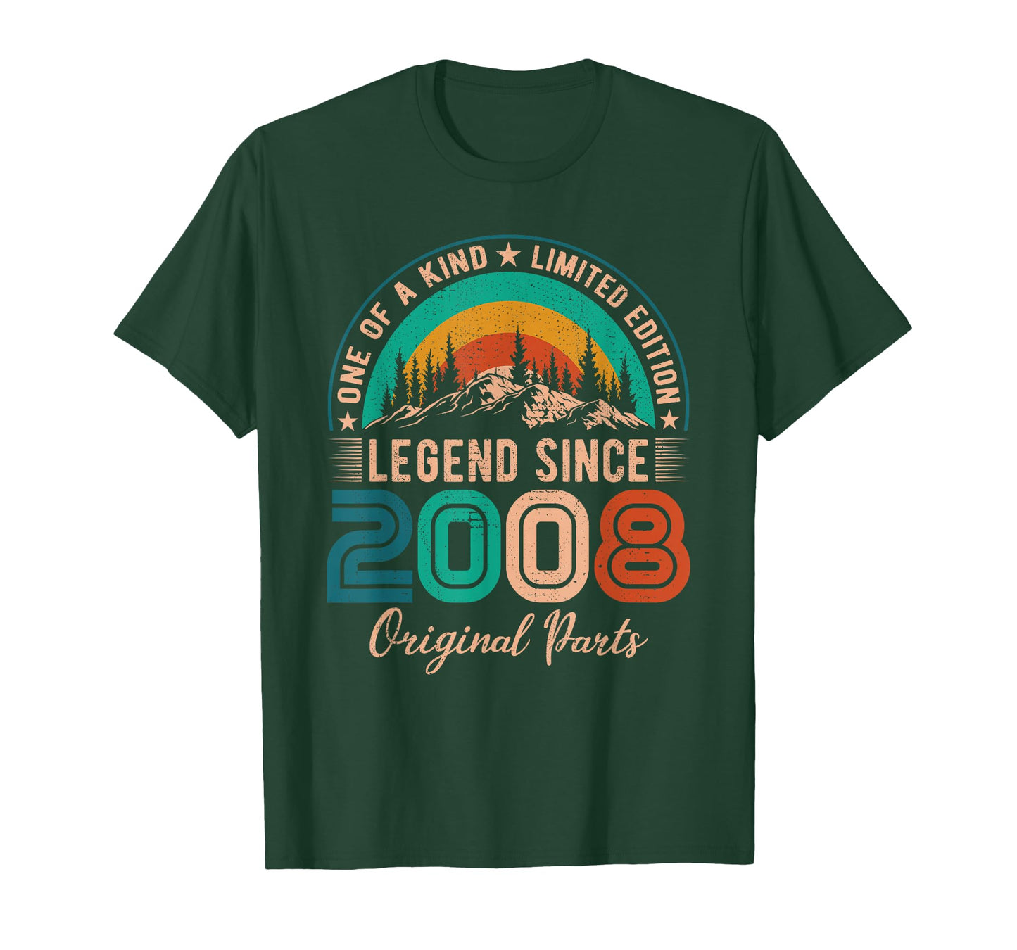 Legend Since 2008 Birthday Retro Born in 2008 T-Shirt