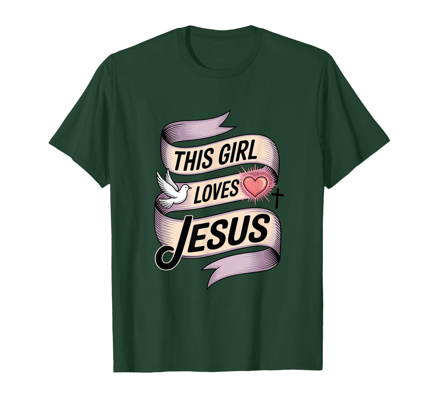 This Girl Loves Jesus Christian Girl Jesus T-Shirt
