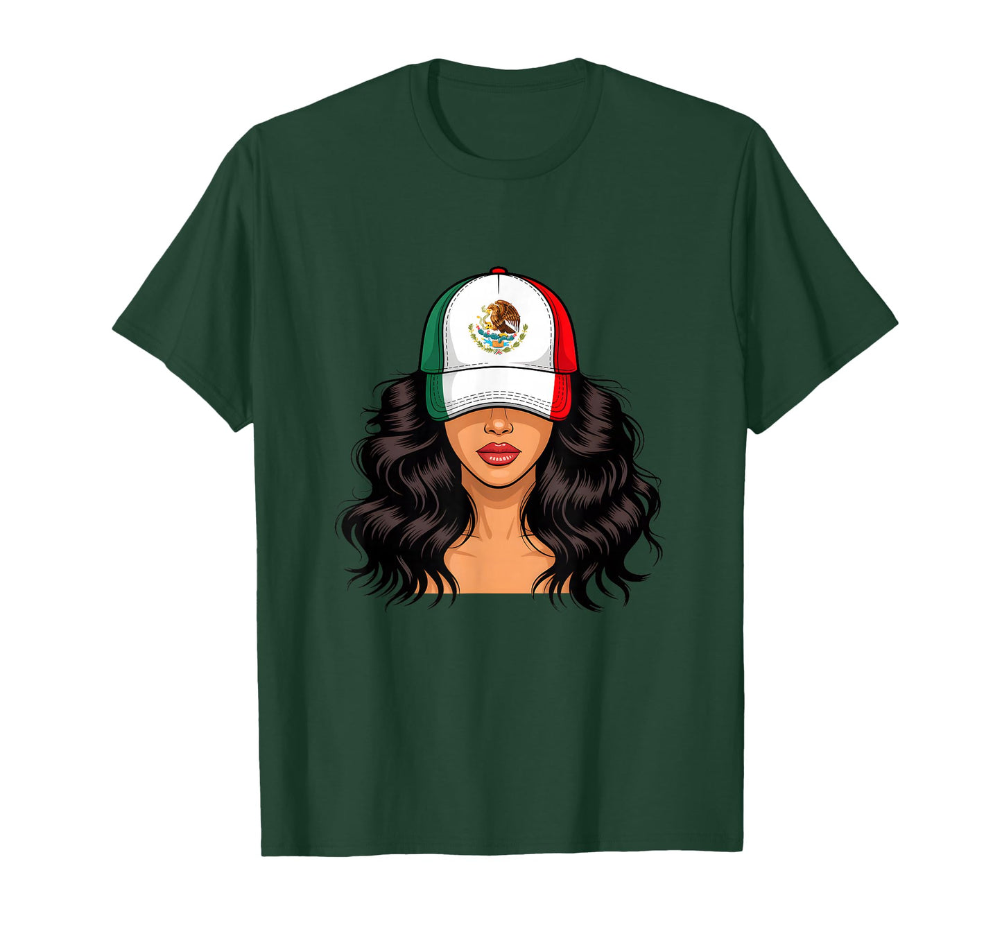 Mexican Girl Mexico Flag Proud Mexican Women T-Shirt