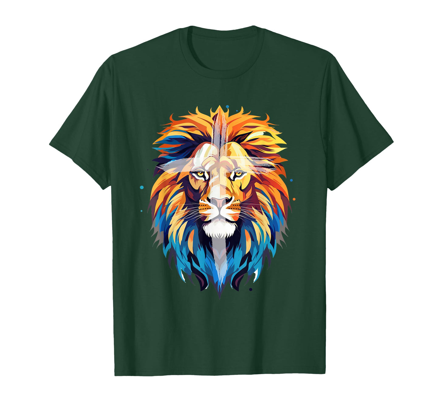 Jesus Lion of Judah Jesus Cross Faith Christian Kid Men Girl T-Shirt