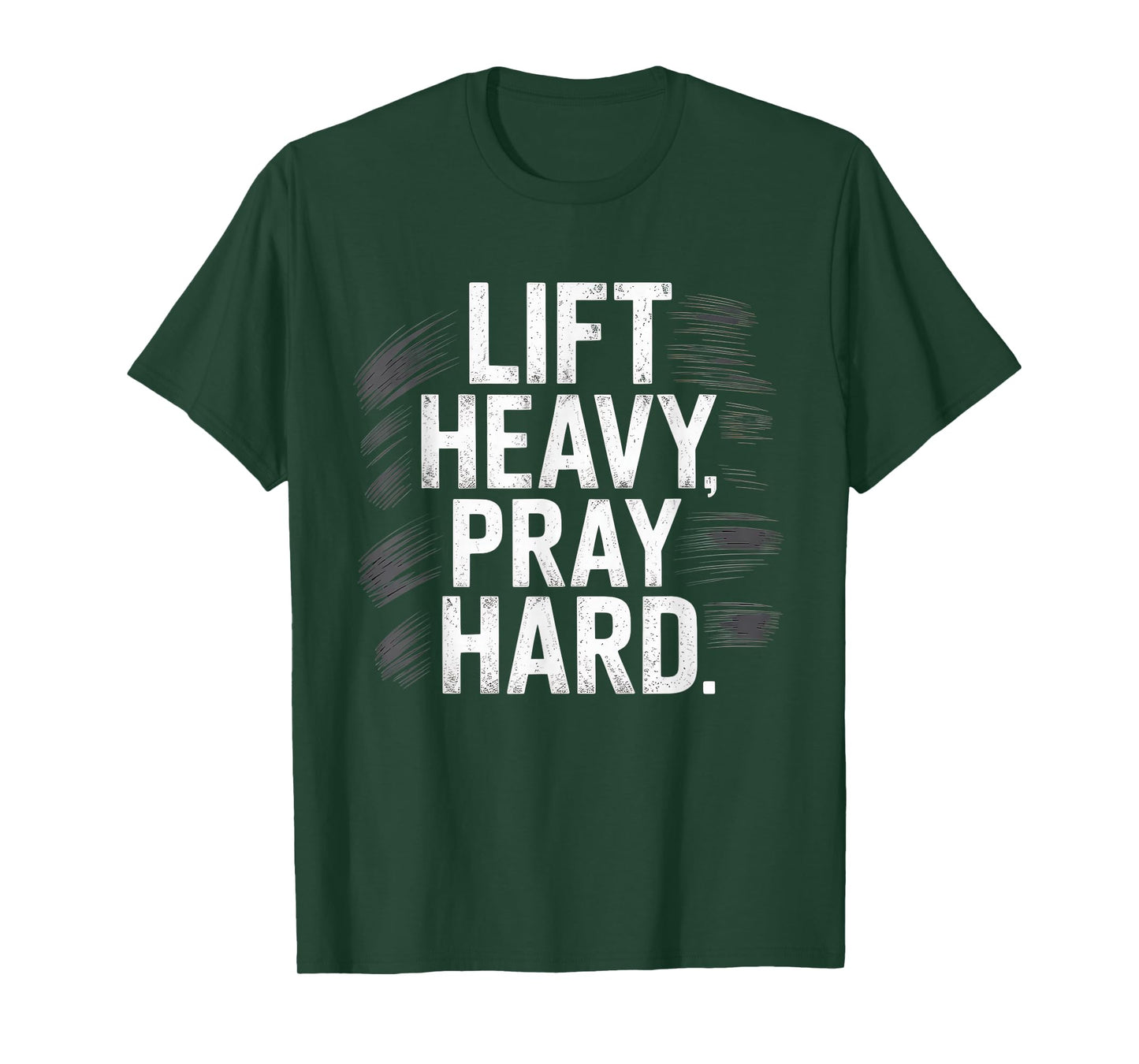 Lift Heavy Pray Hard Tshirt Gym Christian Gift Jesus Faith T-Shirt