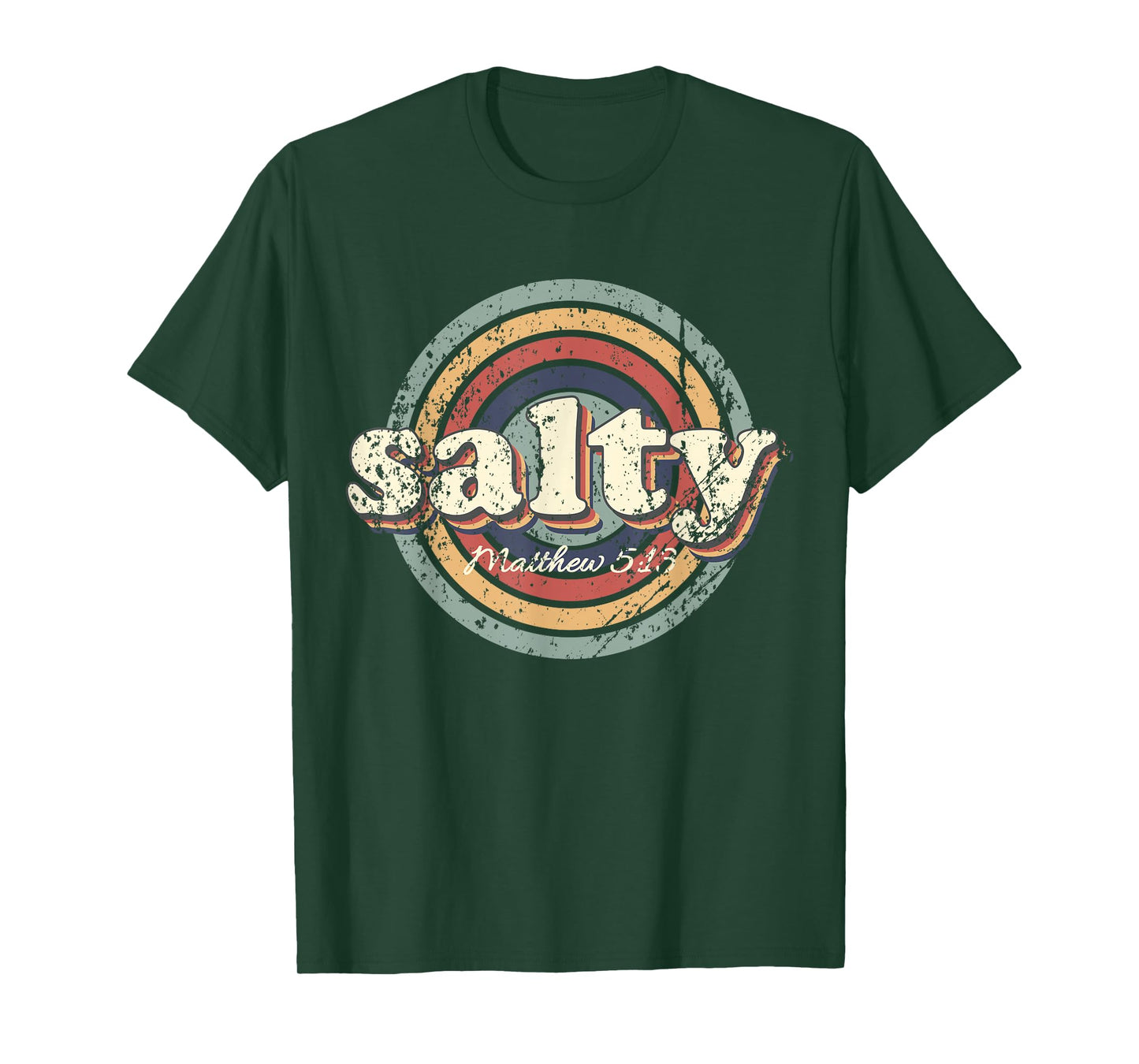 Christian Salty Matthew 5:13 Bible Verse Jesus Faith Vintage T-Shirt