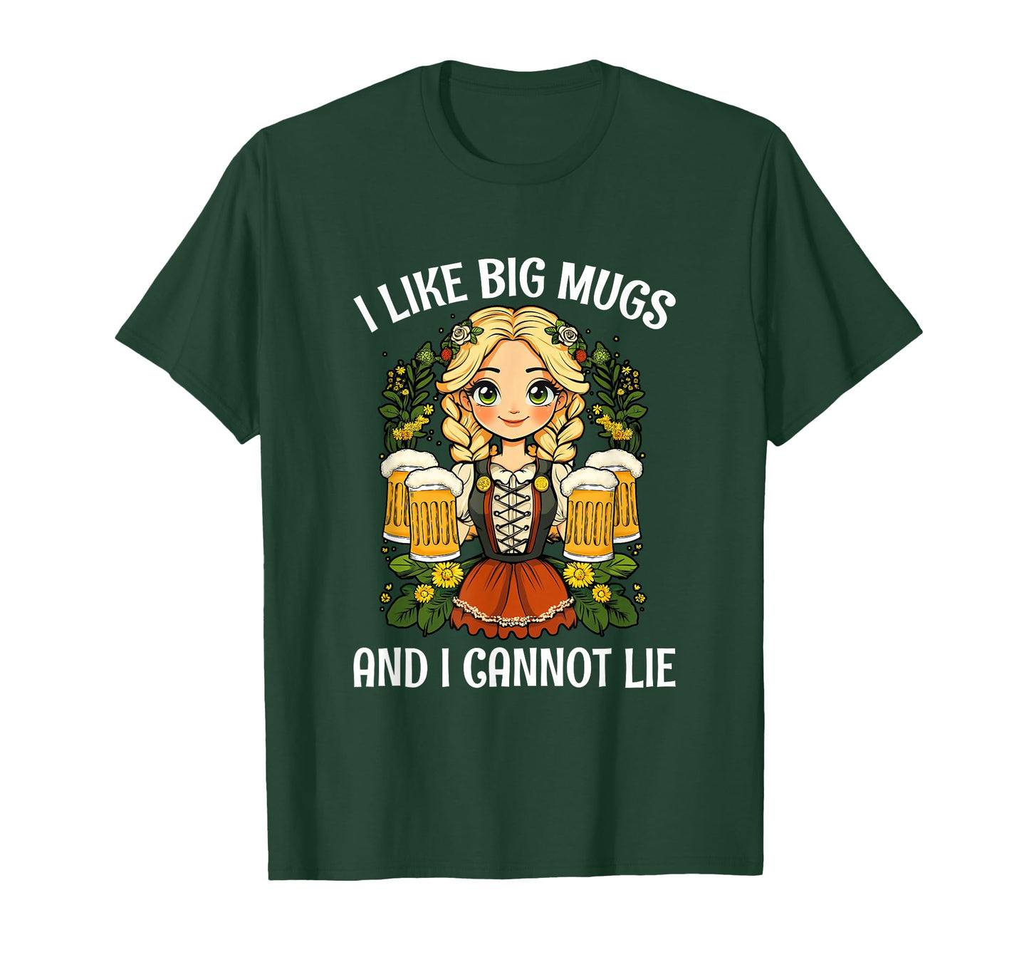 I Like Big Mugs Oktoberfest Bavarian Munich Beer Festival T-Shirt