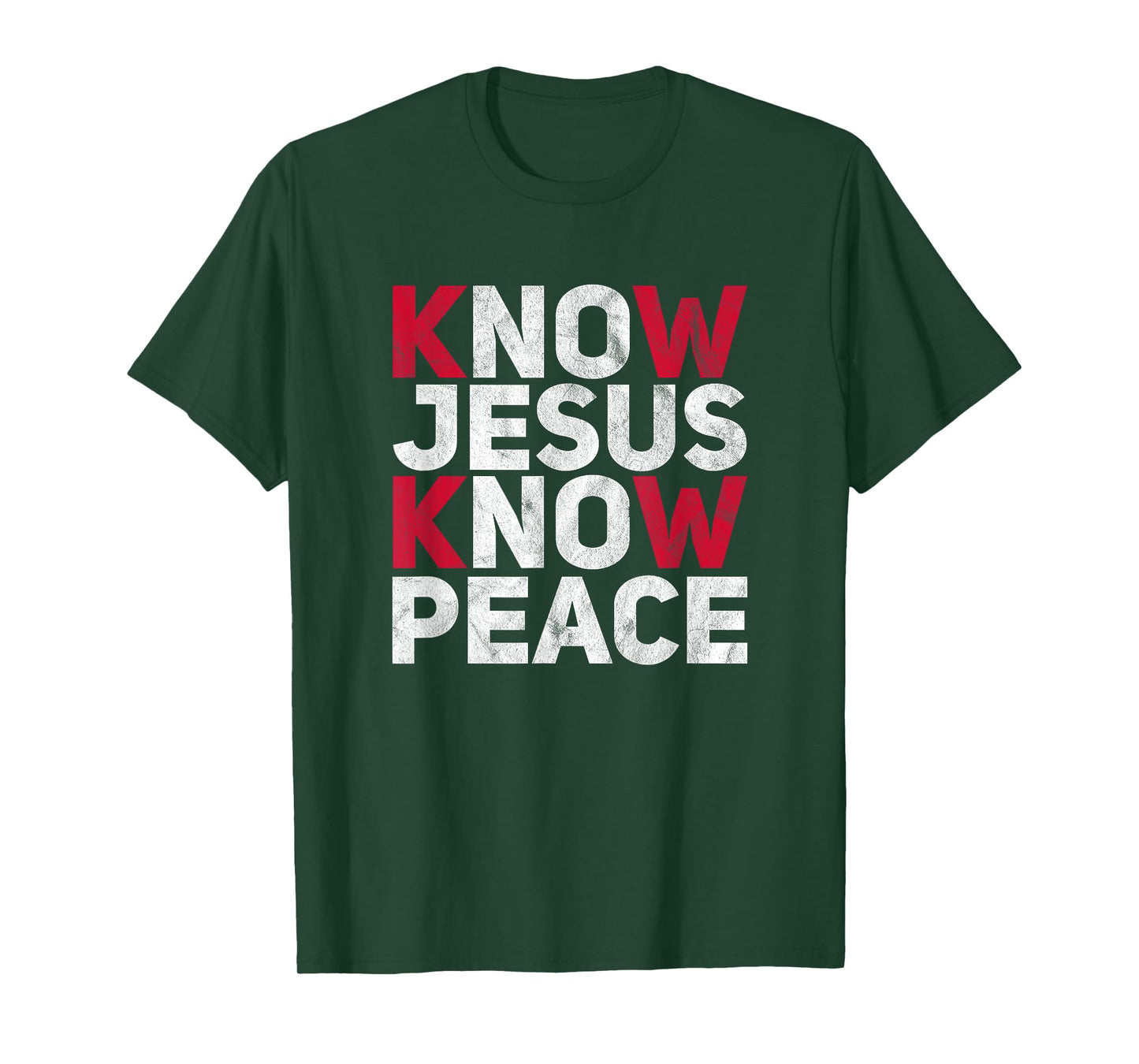 Know Jesus Know Peace Christian Kindness Faith T-Shirt