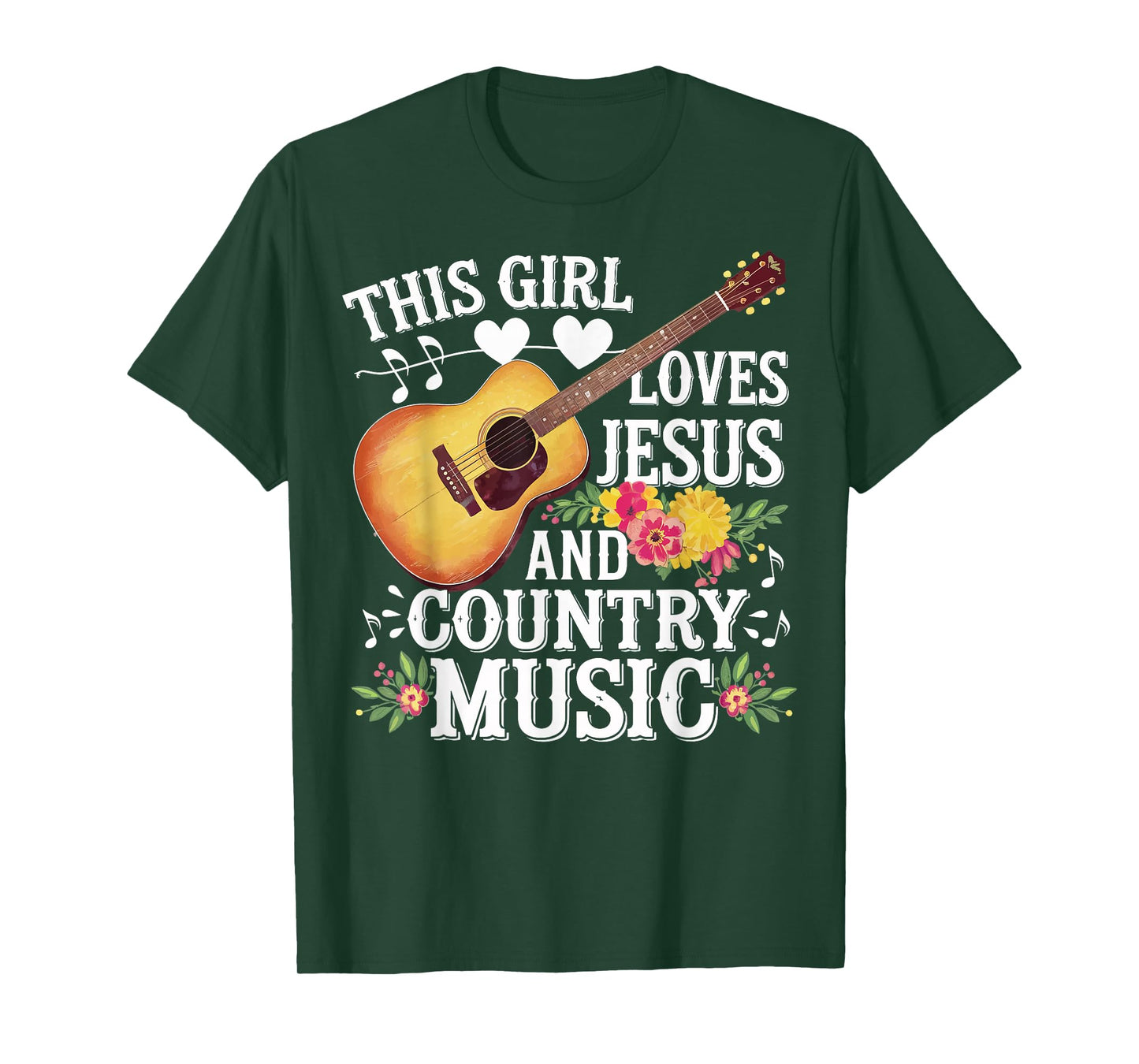This Girl Loves Jesus And Country Music T-Shirt