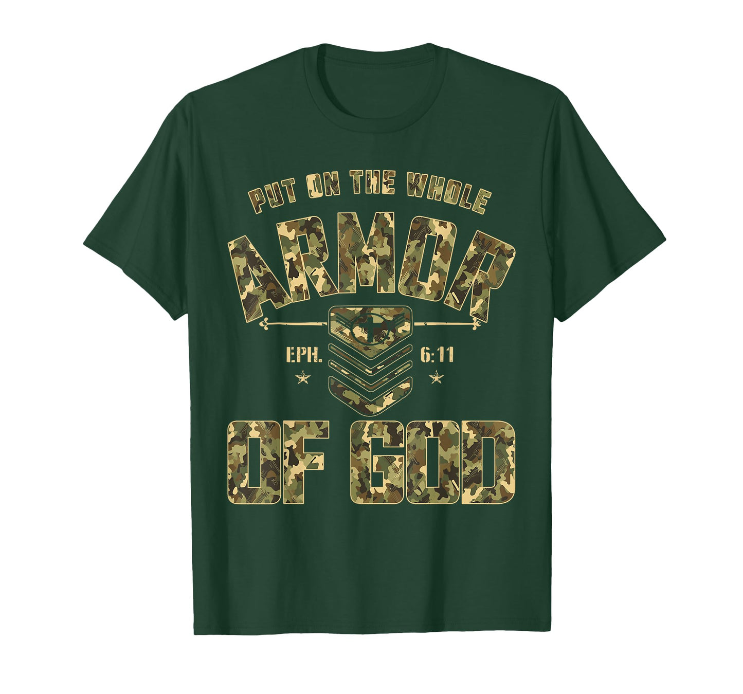 Put On The Full Armor of God - Christian Religious Bible T-Shirt