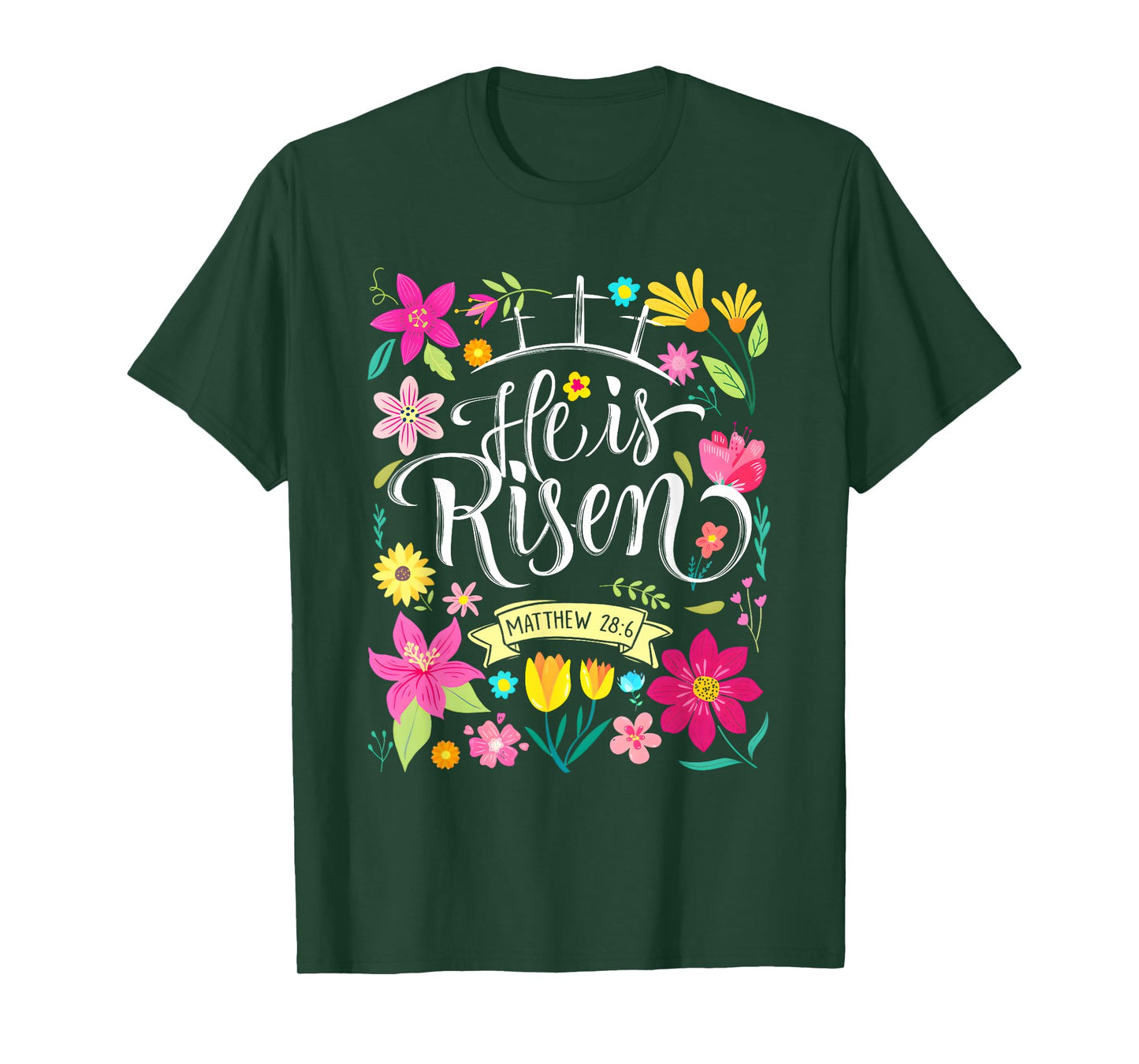 He is Risen Jesus Coquette Christian Happy Easter Kids Women T-Shirt
