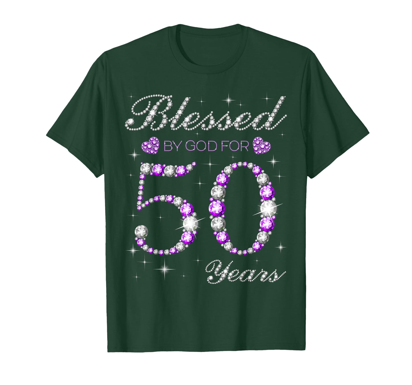 Blessed By God For 50 Years Old 50th Birthday Party B-day T-Shirt