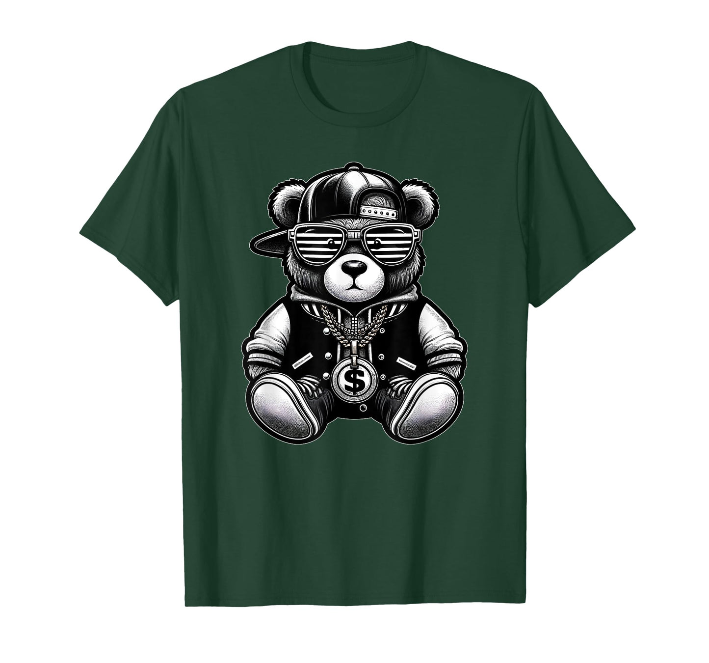 Funny Hip Hop Teddy Bear 90s Graffiti Art Rap Lover Gangsta T-Shirt