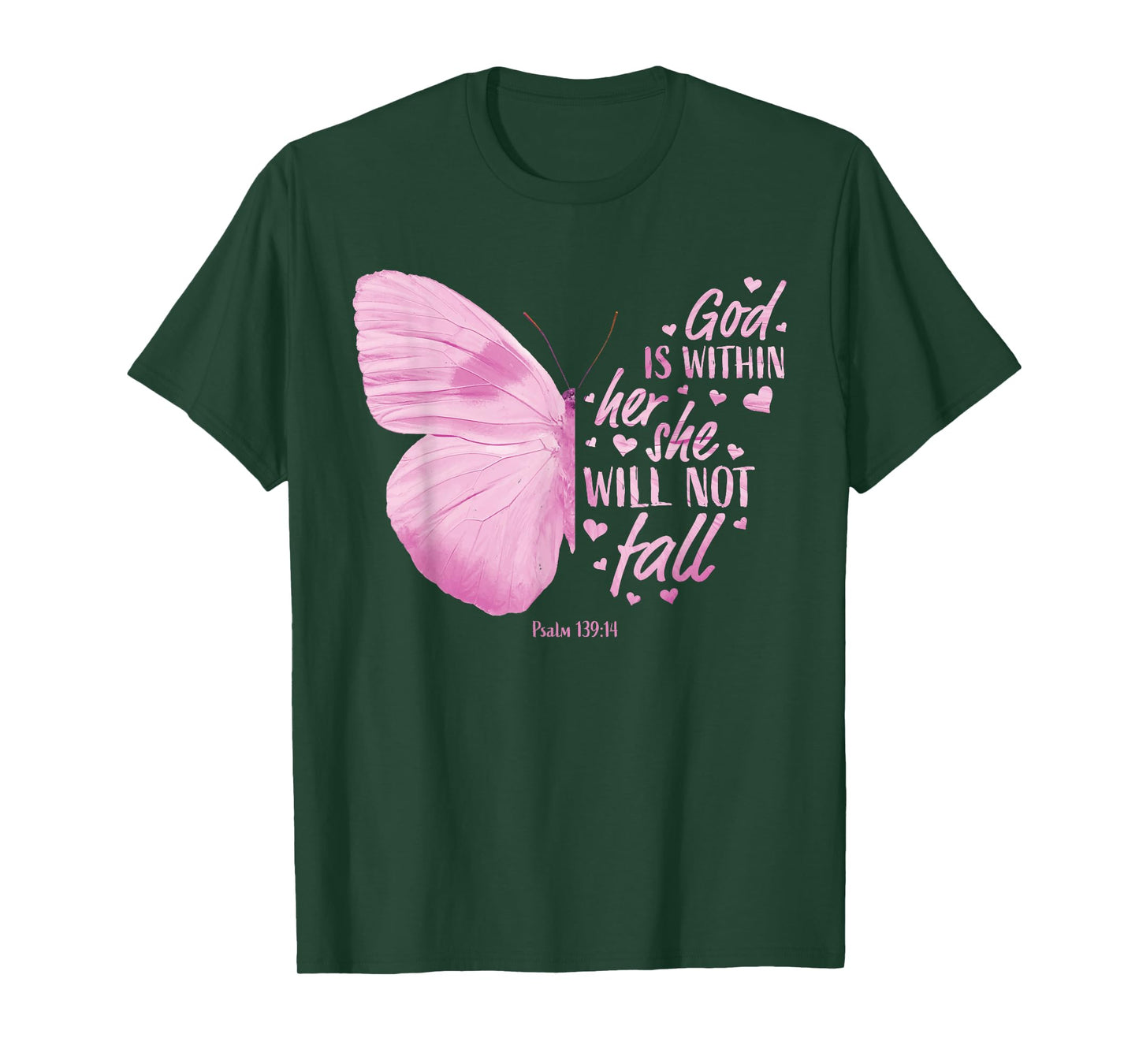 God Is Within Her She Will Not Fall Christian Sayings Women T-Shirt