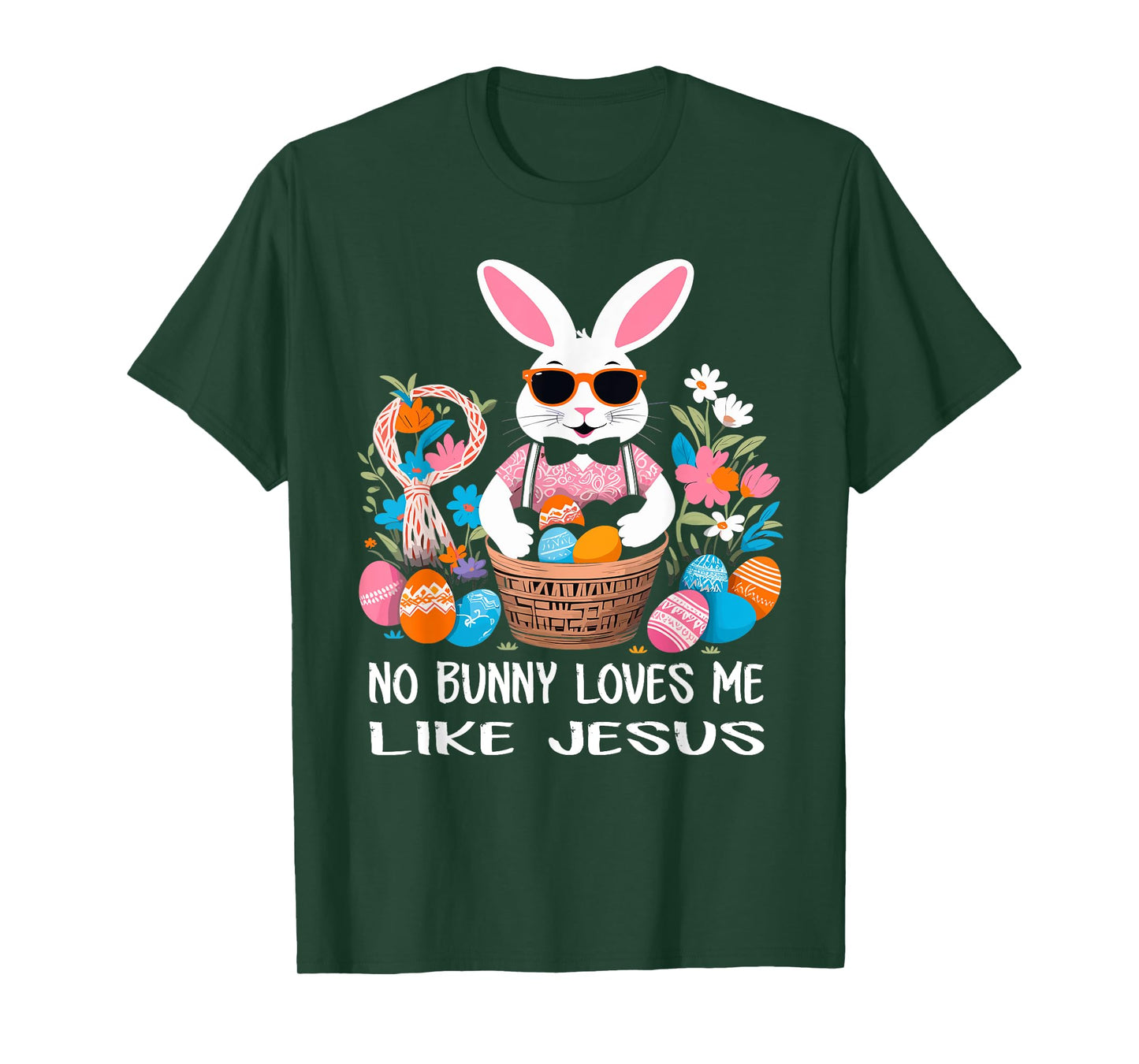 No Bunny Loves Me Like Jesus Cute Easter Christian T-Shirt