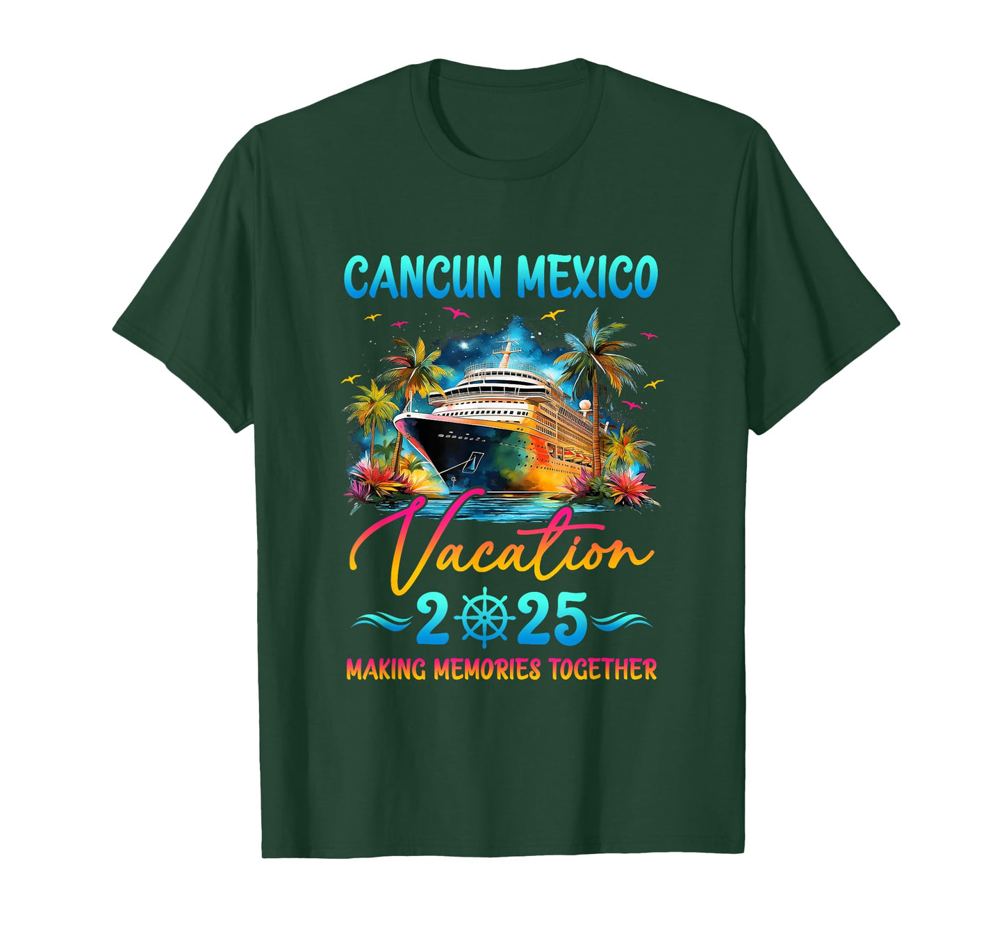 Cancun Mexico Family Vacation 2025 Matching Group Summer T-Shirt