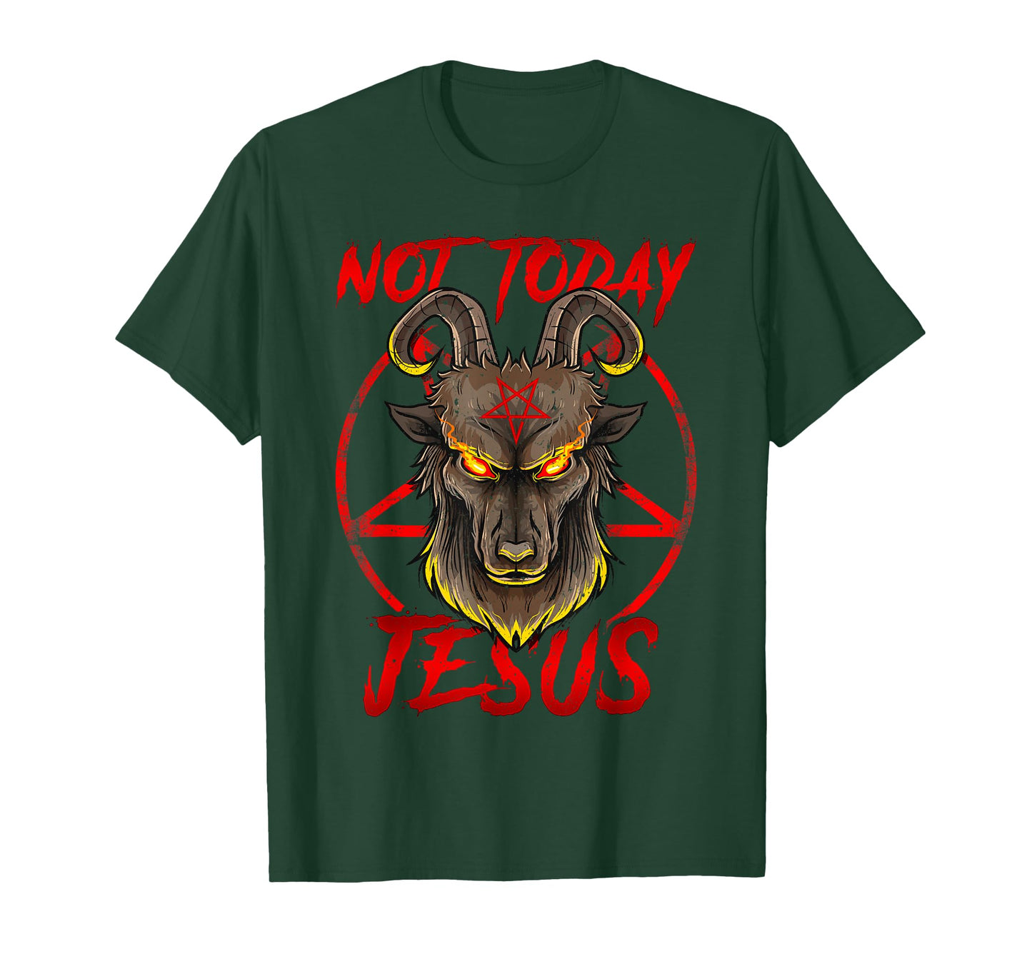 Not Today Jesus - Satan Religion Non-Believer T-Shirt