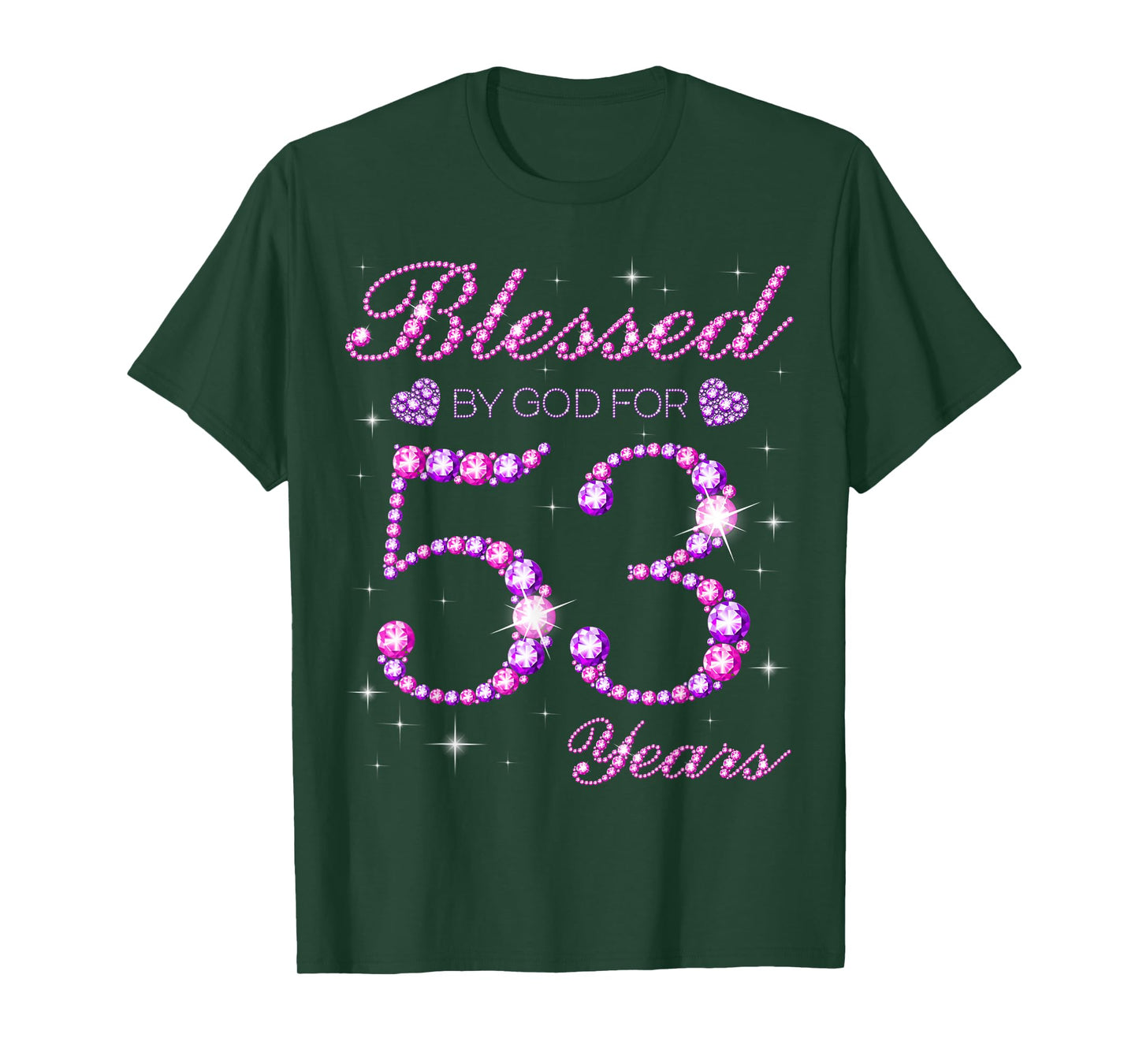 Blessed by God for 53 Years Old 53rd Birthday Party T-Shirt
