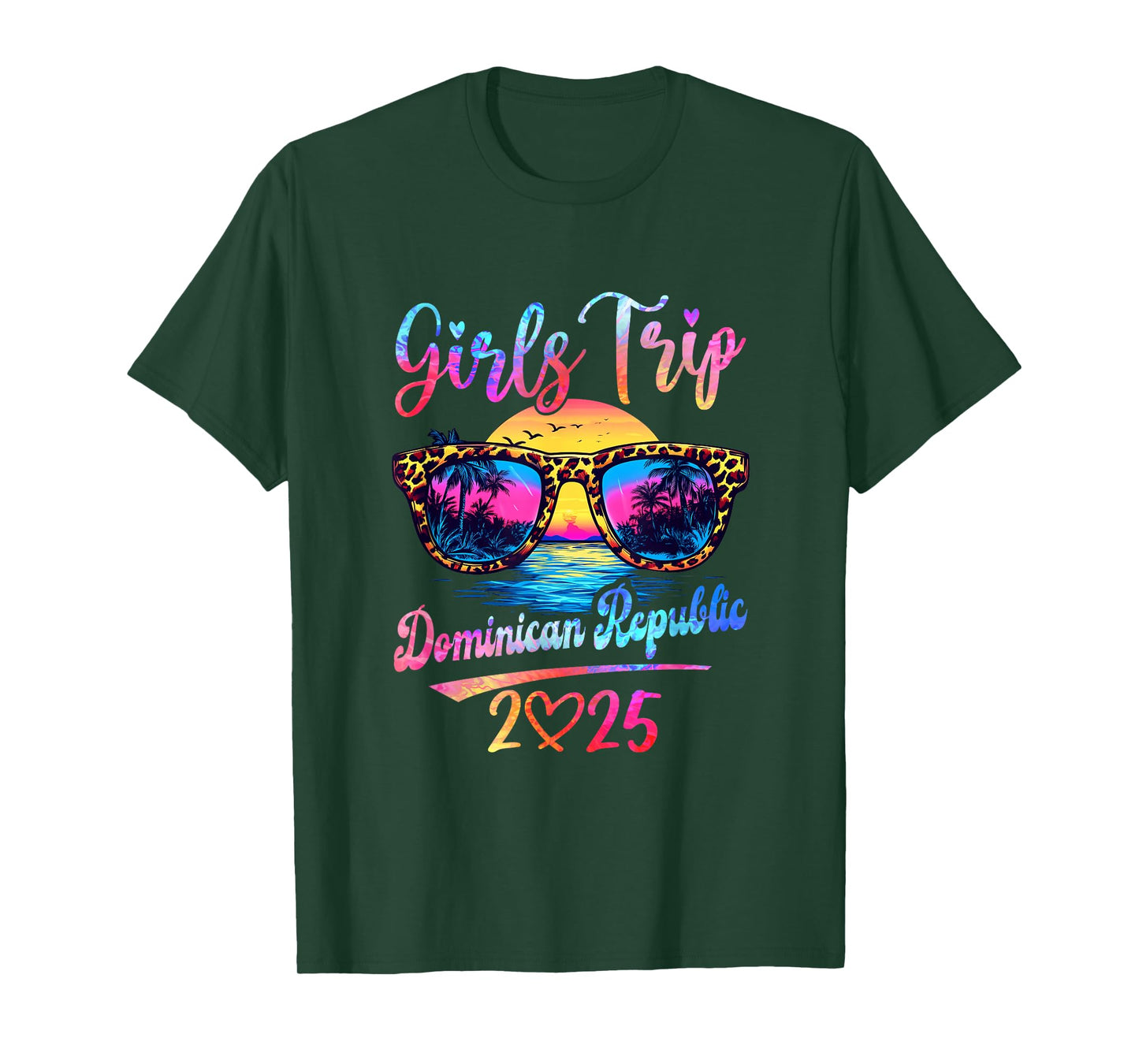 Girls Trip Dominican Republic 2025 Matching Summer Vacation T-Shirt
