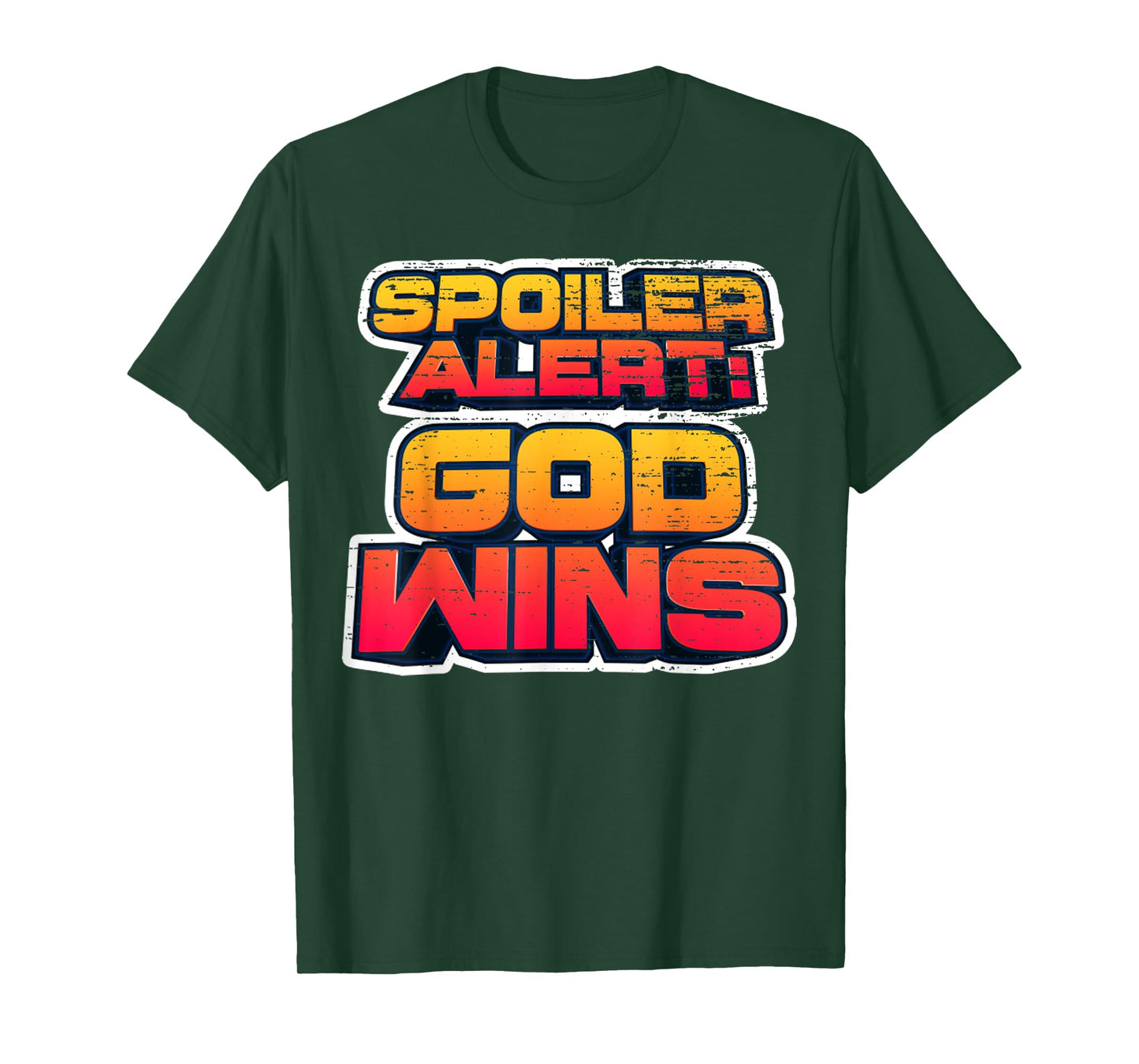 Vintage God - Wins Shirt God Wins Christian Faith Lover-God T-Shirt