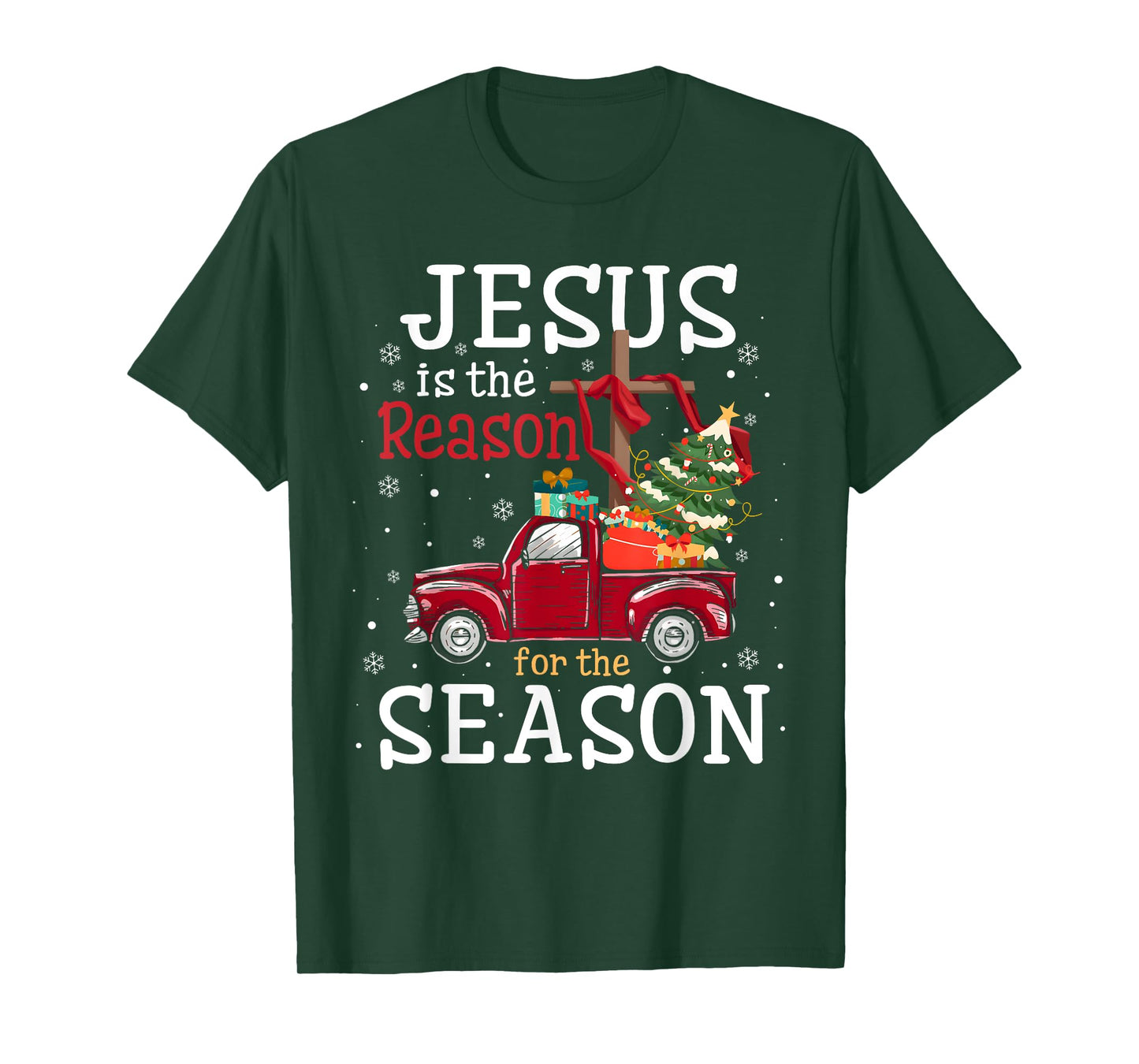 Jesus is The Reason for The Season Christian Faith Christmas T-Shirt