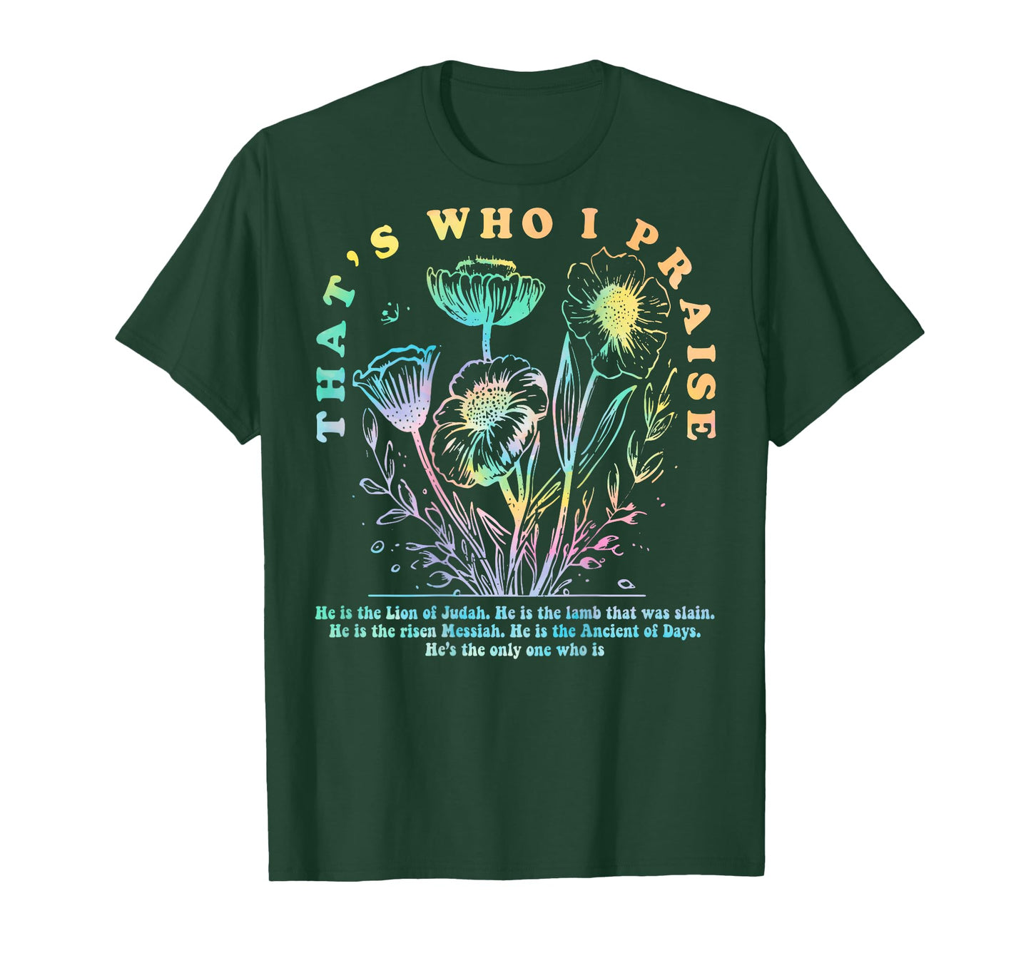 Brandon That's Who I Praise Jesus Christian Lake Merch T-Shirt