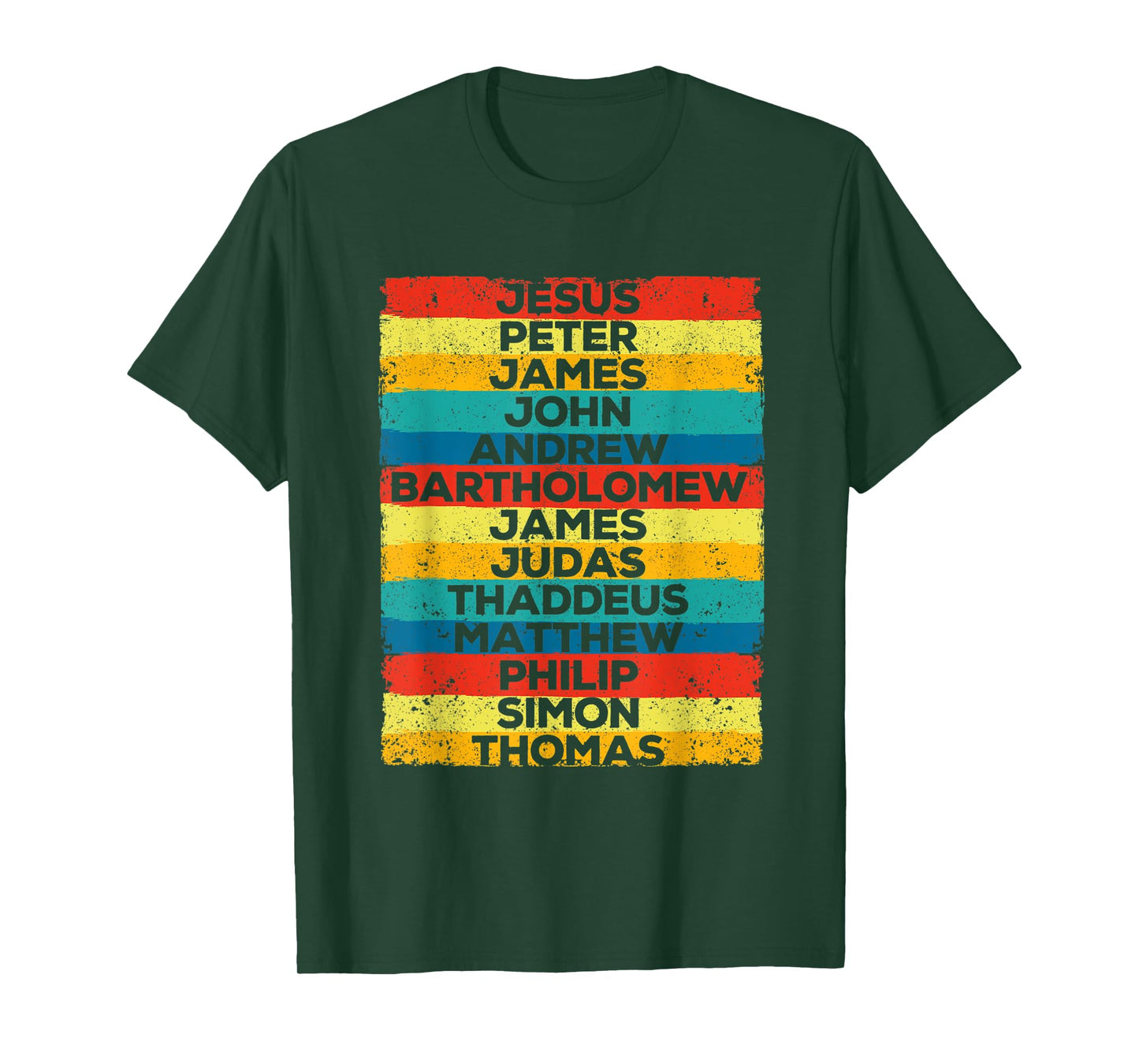Jesus Christ 12 Apostles Disciples Funny Christmas Religous T-Shirt