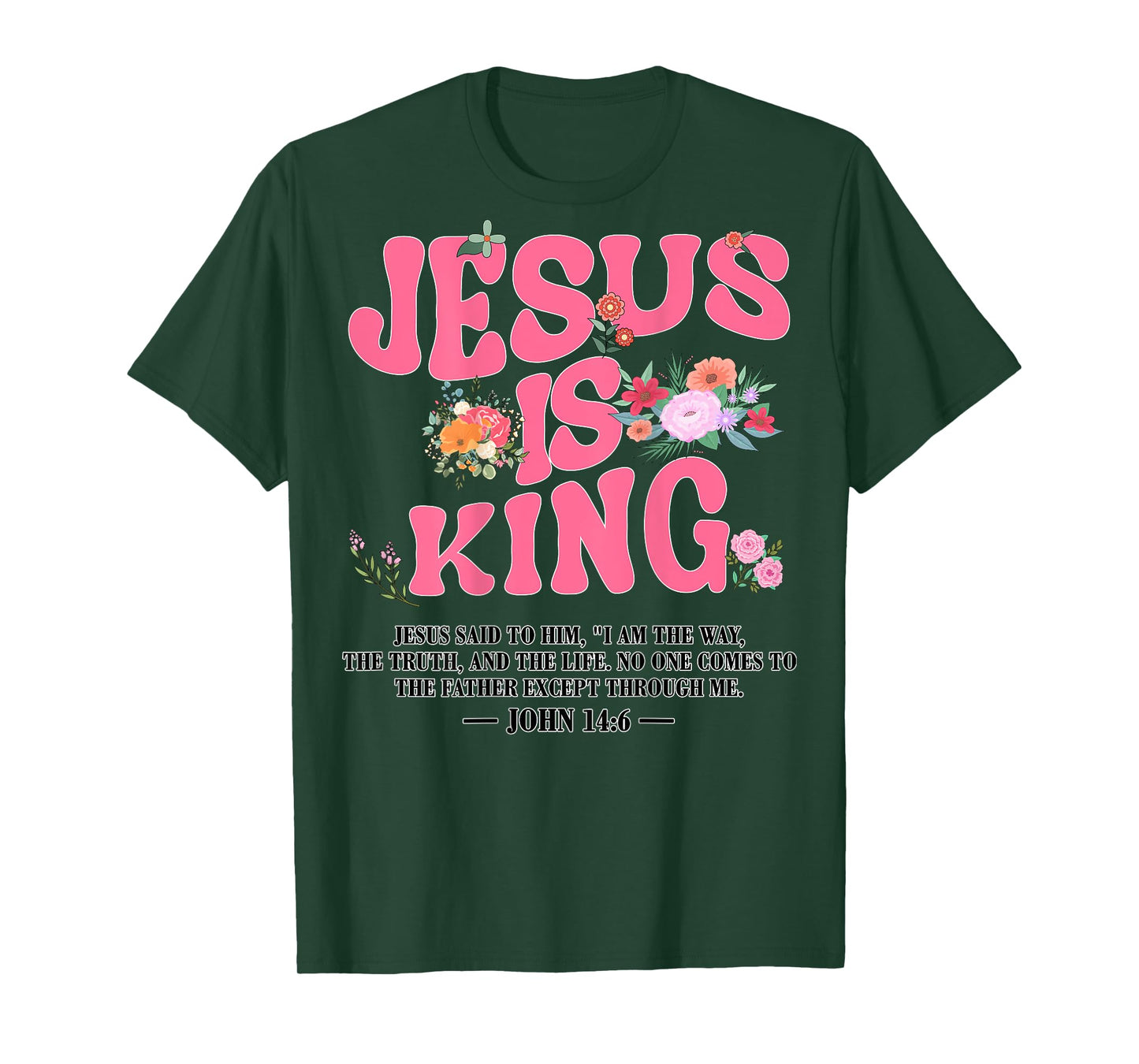 Girl Jesus Is King Pink Christian Toddler God Daughter Mom T-Shirt