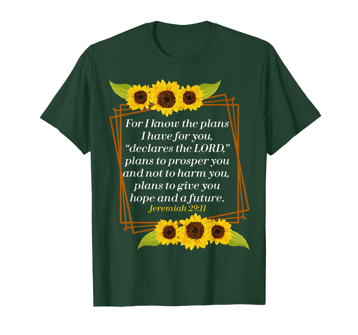 Jeremiah 29:11 Bible Christian for Christian T-Shirt
