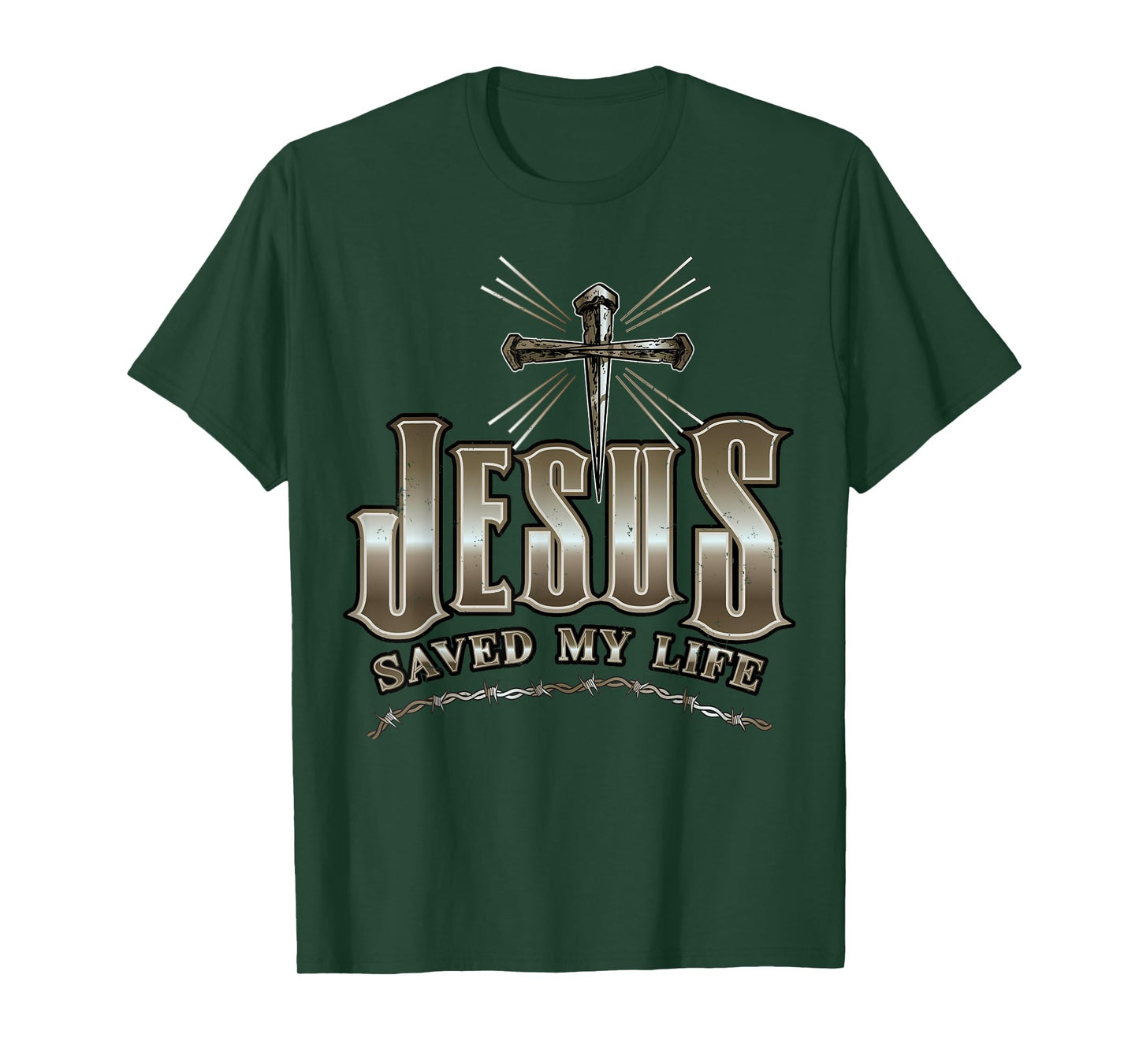 Cross Jesus Christ Saved My Life Christian Savior Religious T-Shirt