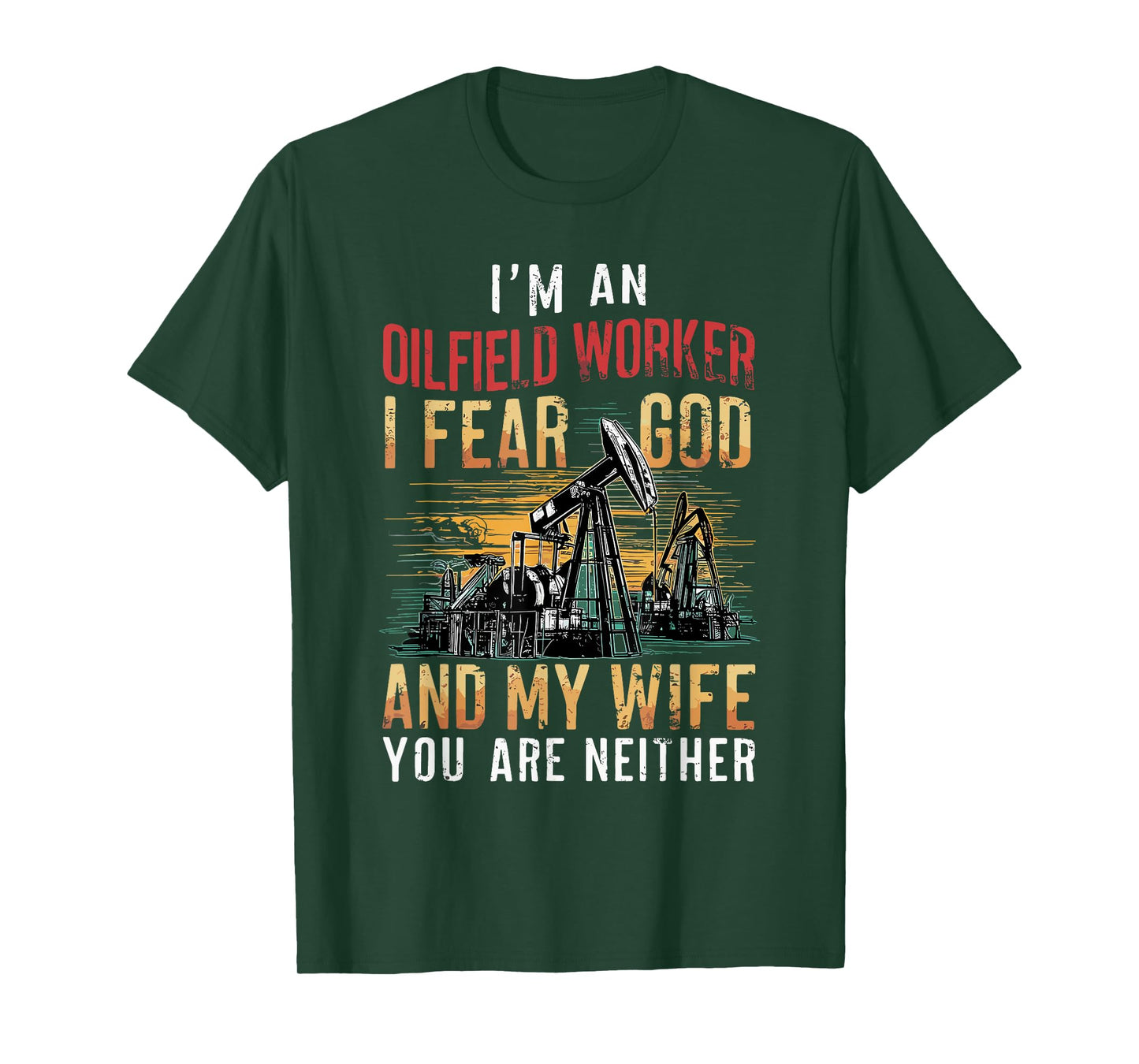 Oilfield Worker Oil Rig Well Driller Drilling Drillers T-Shirt