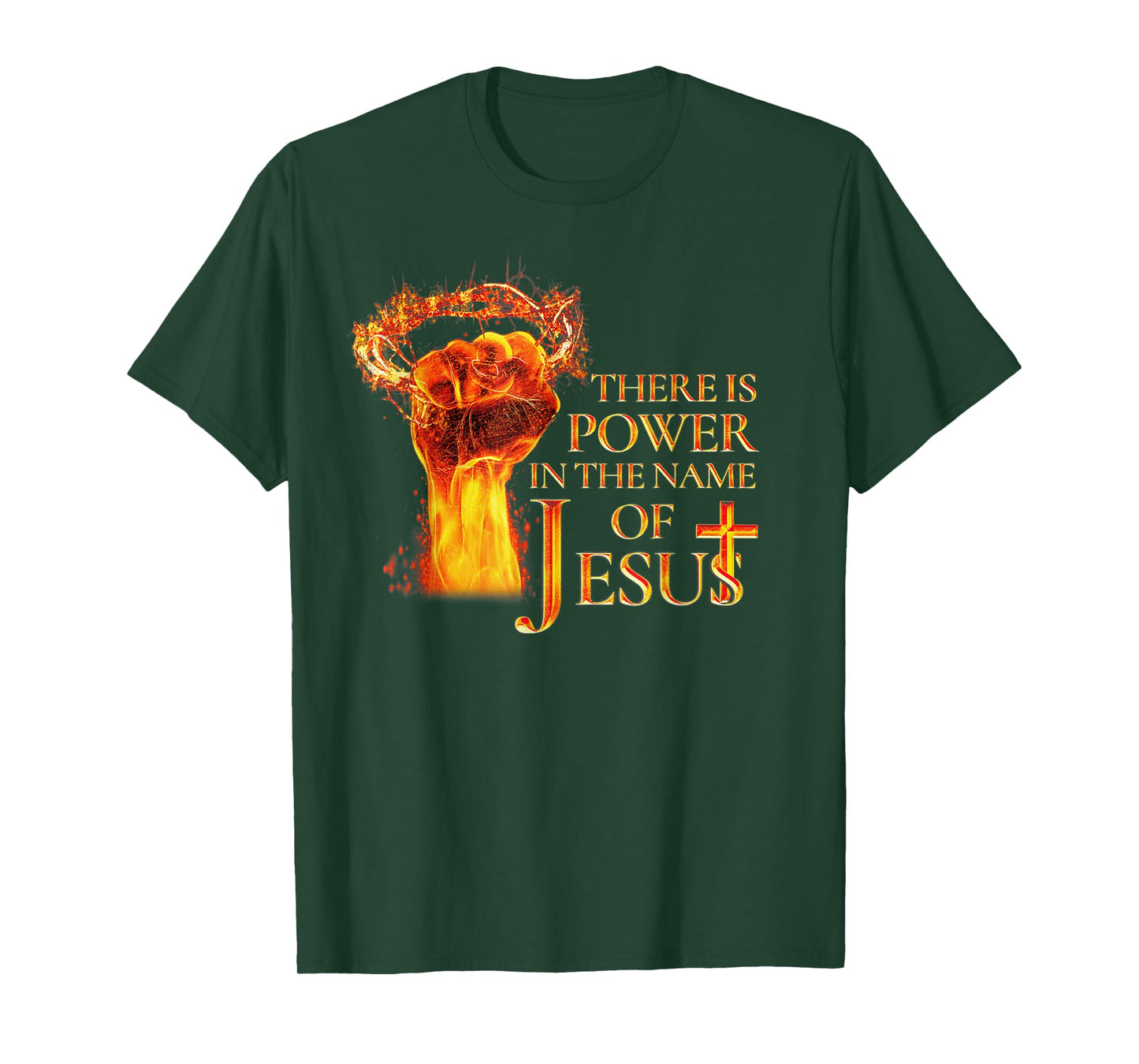 Jesus There is Power in The Name of Jesust Funny Christian T-Shirt